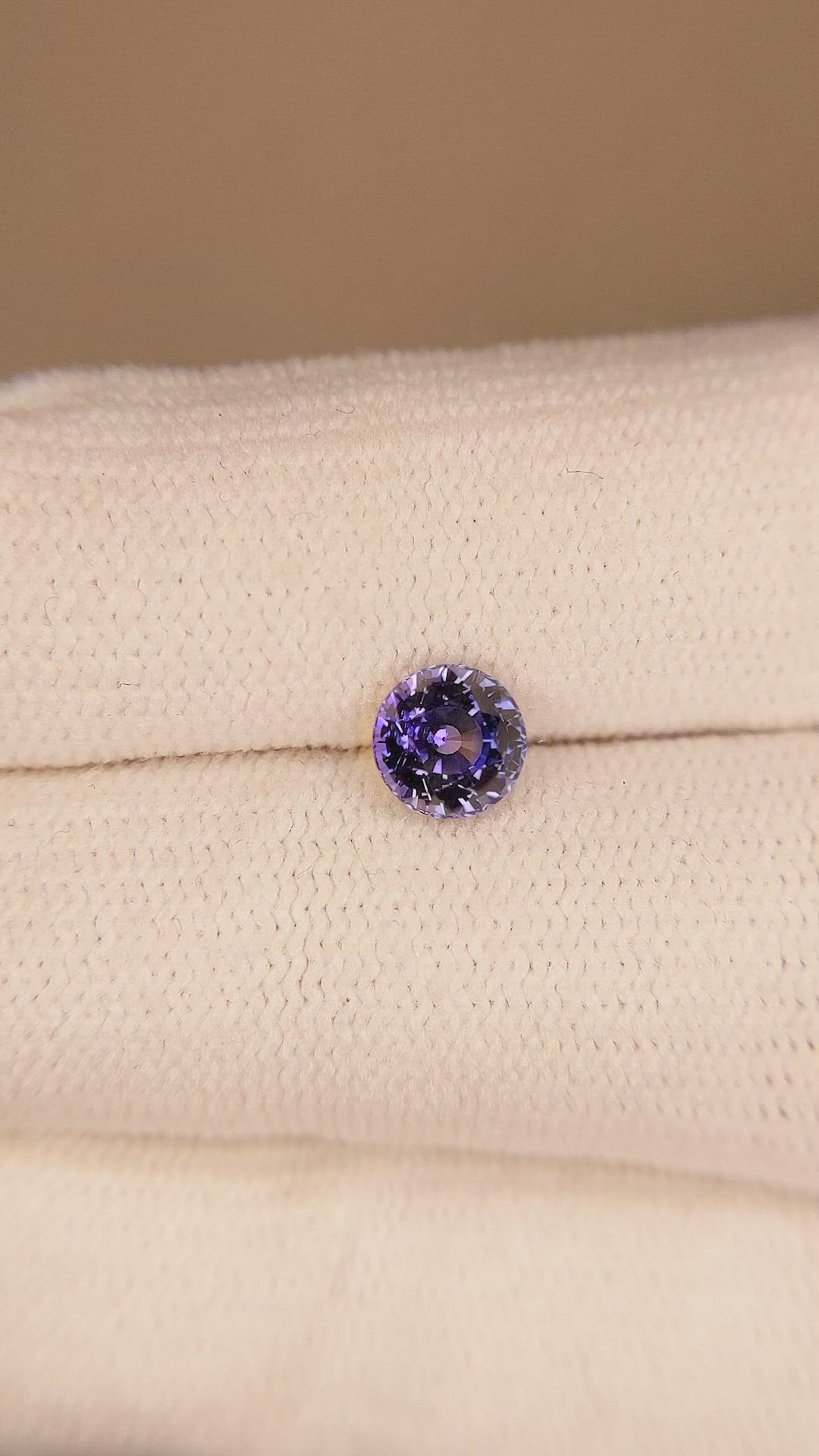 0.97 Ct. Color Change Sapphire from Ceylon (Sri Lanka) Size Video