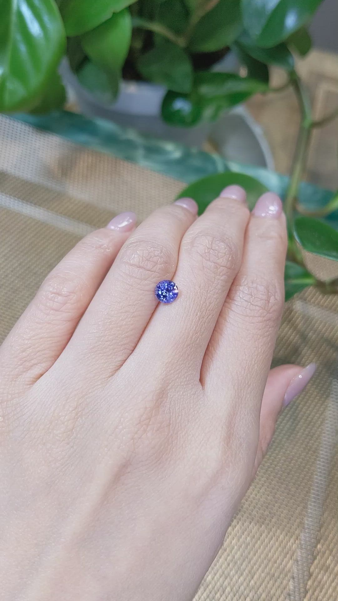 1.06 Ct. Color Change Sapphire from Ceylon (Sri Lanka) Size Video