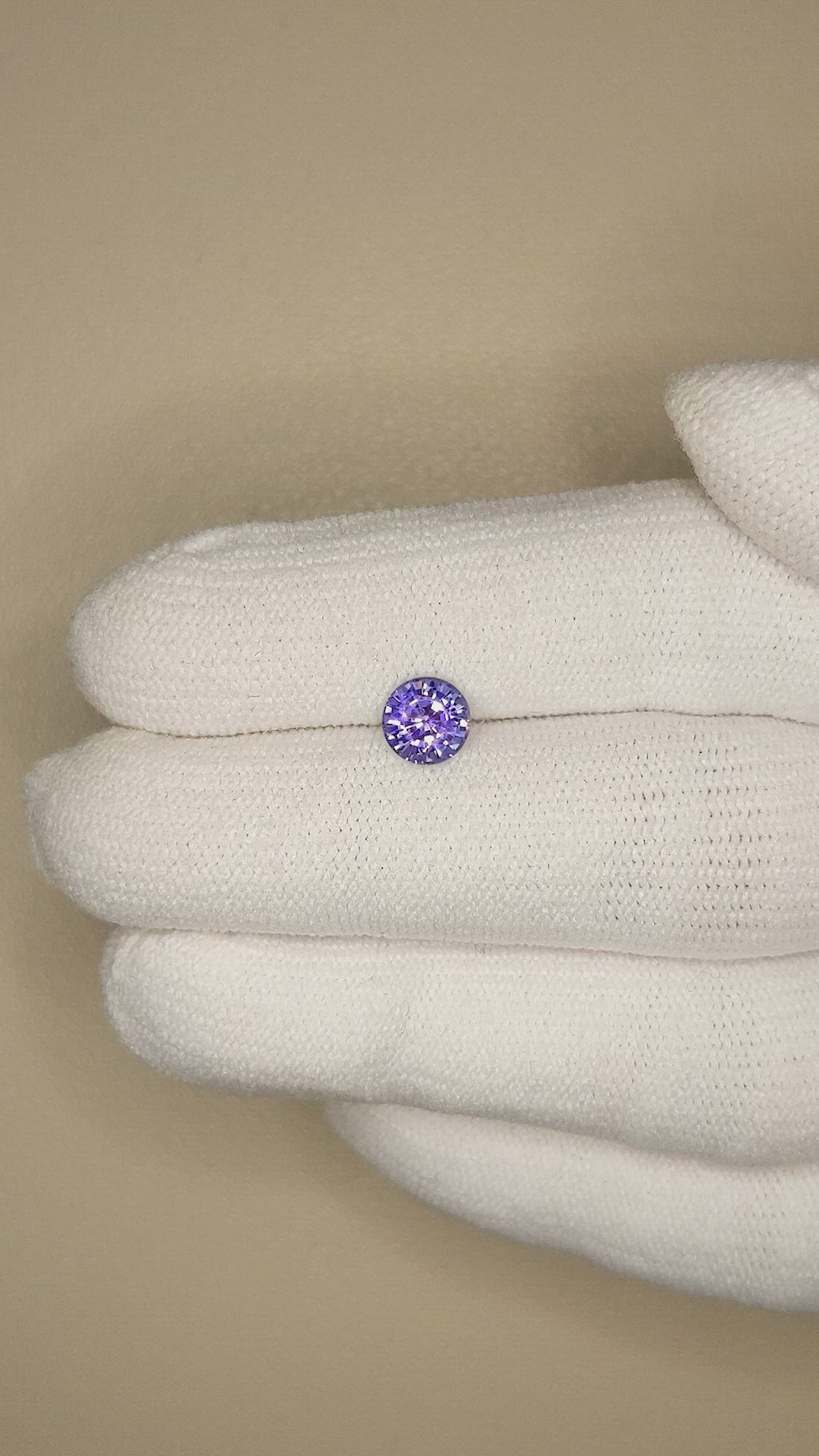 1.06 Ct. Color Change Sapphire from Ceylon (Sri Lanka) Size Video