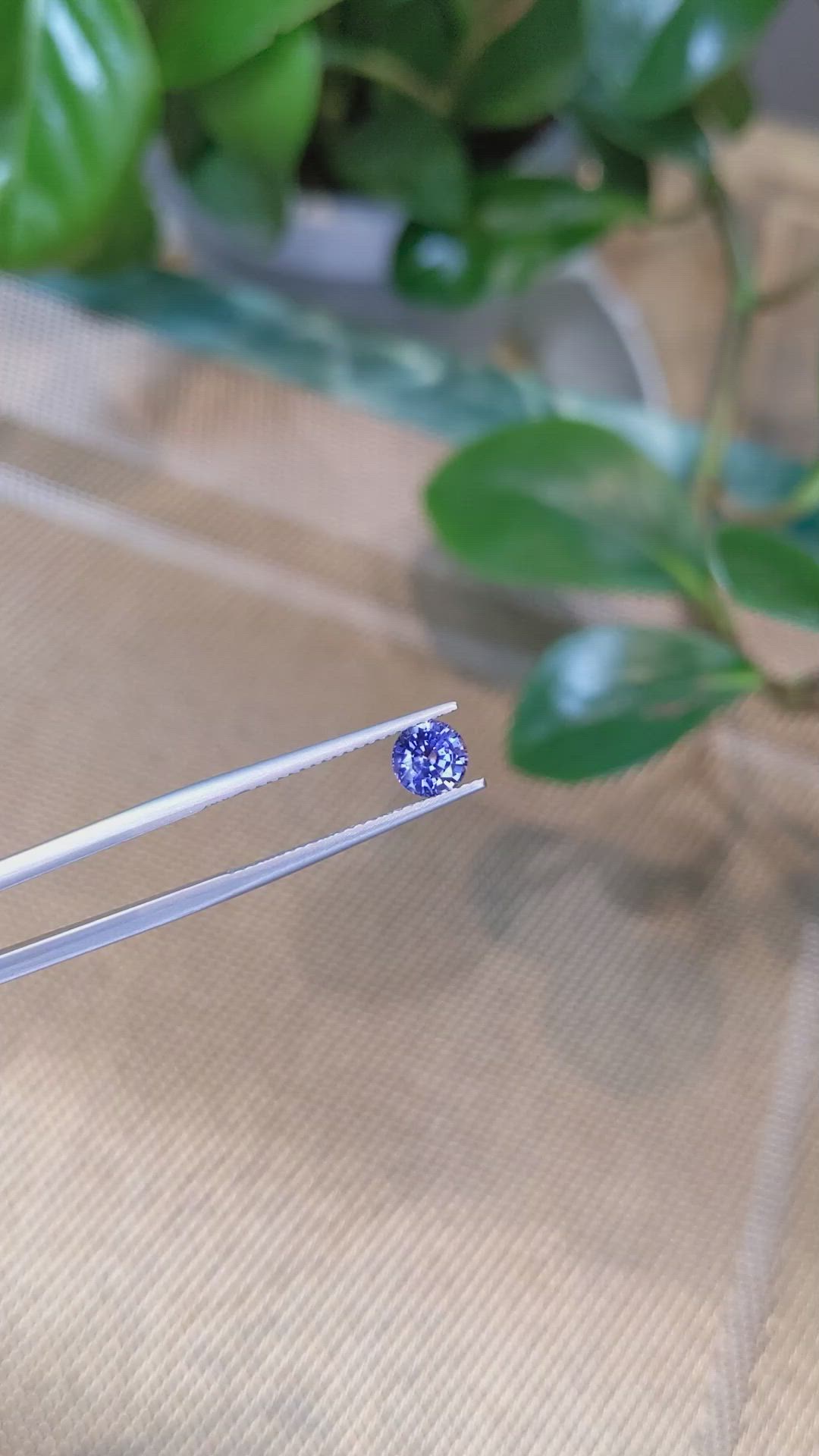 1.06 Ct. Color Change Sapphire from Ceylon (Sri Lanka) Size Video