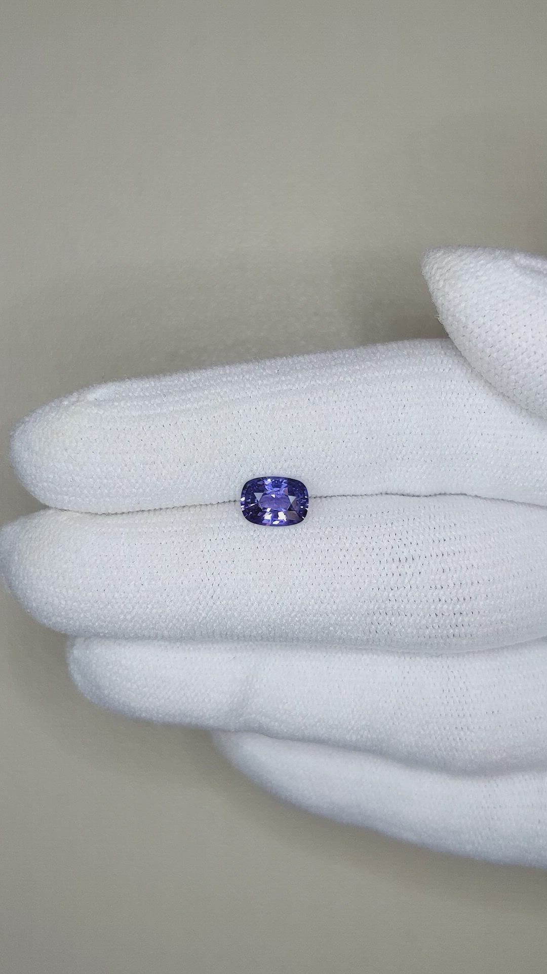 0.97 Ct. Color Change Sapphire from Ceylon (Sri Lanka) Size Video