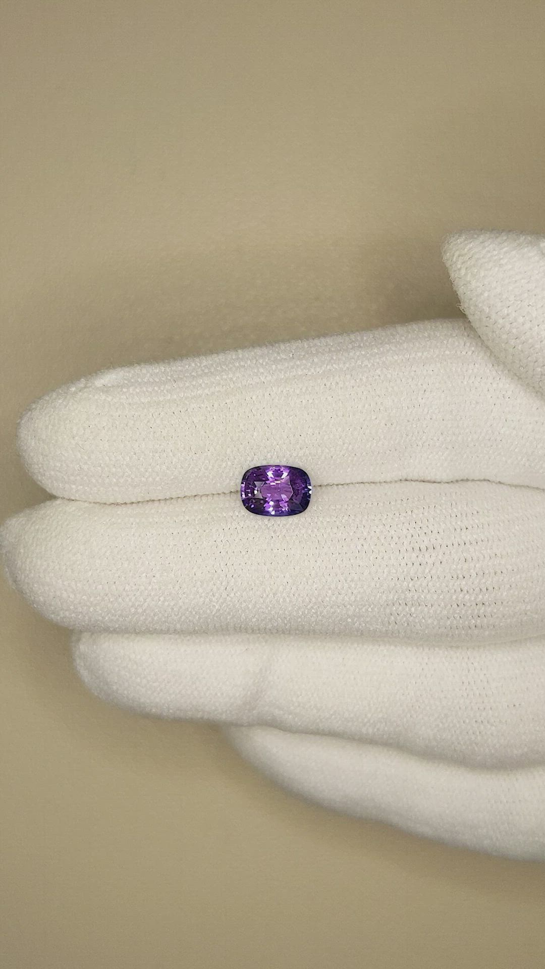 0.97 Ct. Color Change Sapphire from Ceylon (Sri Lanka) Size Video