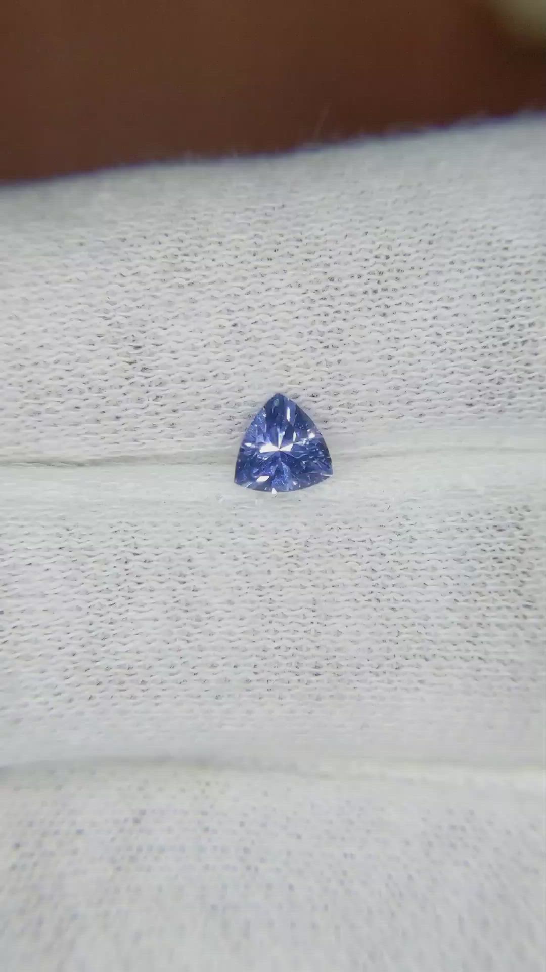 0.43 Ct. Blue Sapphire from Ceylon (Sri Lanka) Size Video