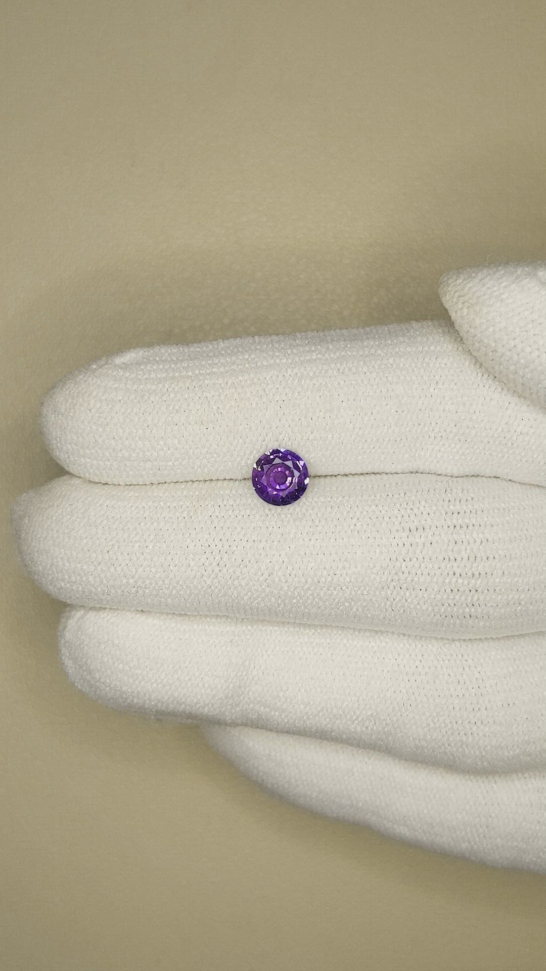 0.71 Ct. Color Change Sapphire from Ceylon (Sri Lanka) Size Video