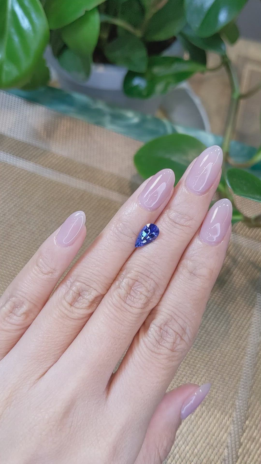 1.62 Ct. Blue Sapphire from Ceylon (Sri Lanka) Size Video