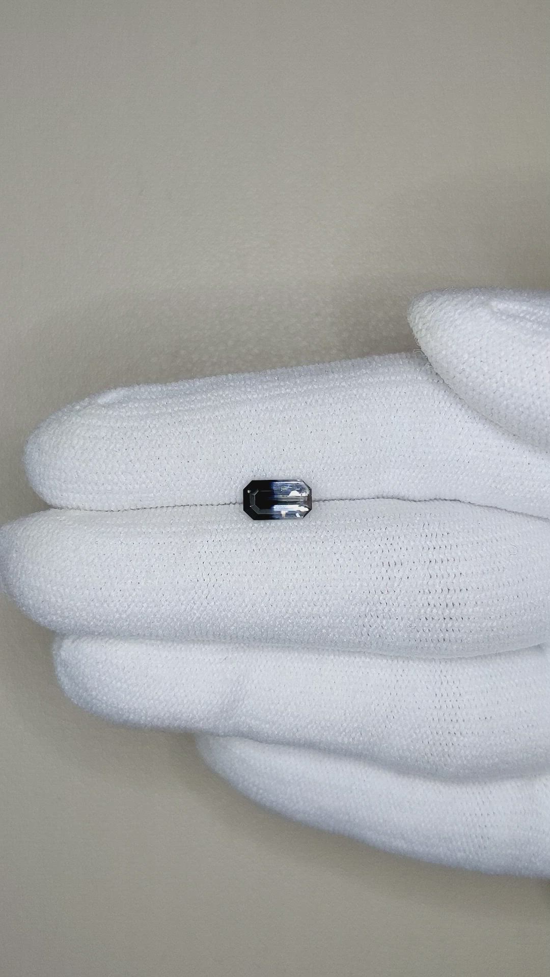 0.96 Ct. Bi Color Sapphire from Ceylon (Sri Lanka) Size Video
