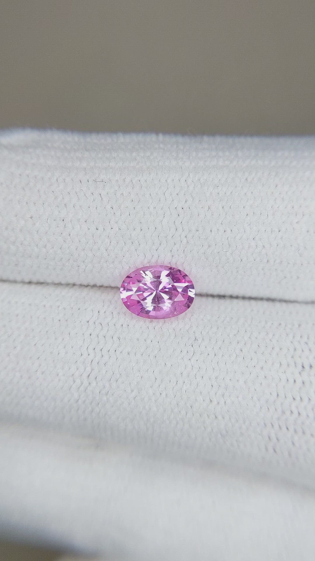 0.90 Ct. Pink Sapphire from Ceylon (Sri Lanka) Size Video