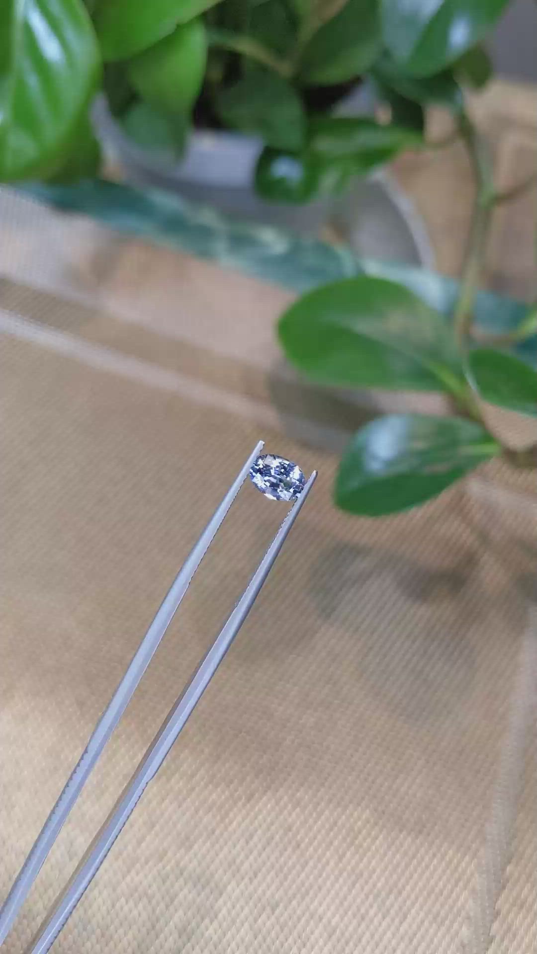 1.15 Ct. Blue Sapphire from Ceylon (Sri Lanka) Size Video