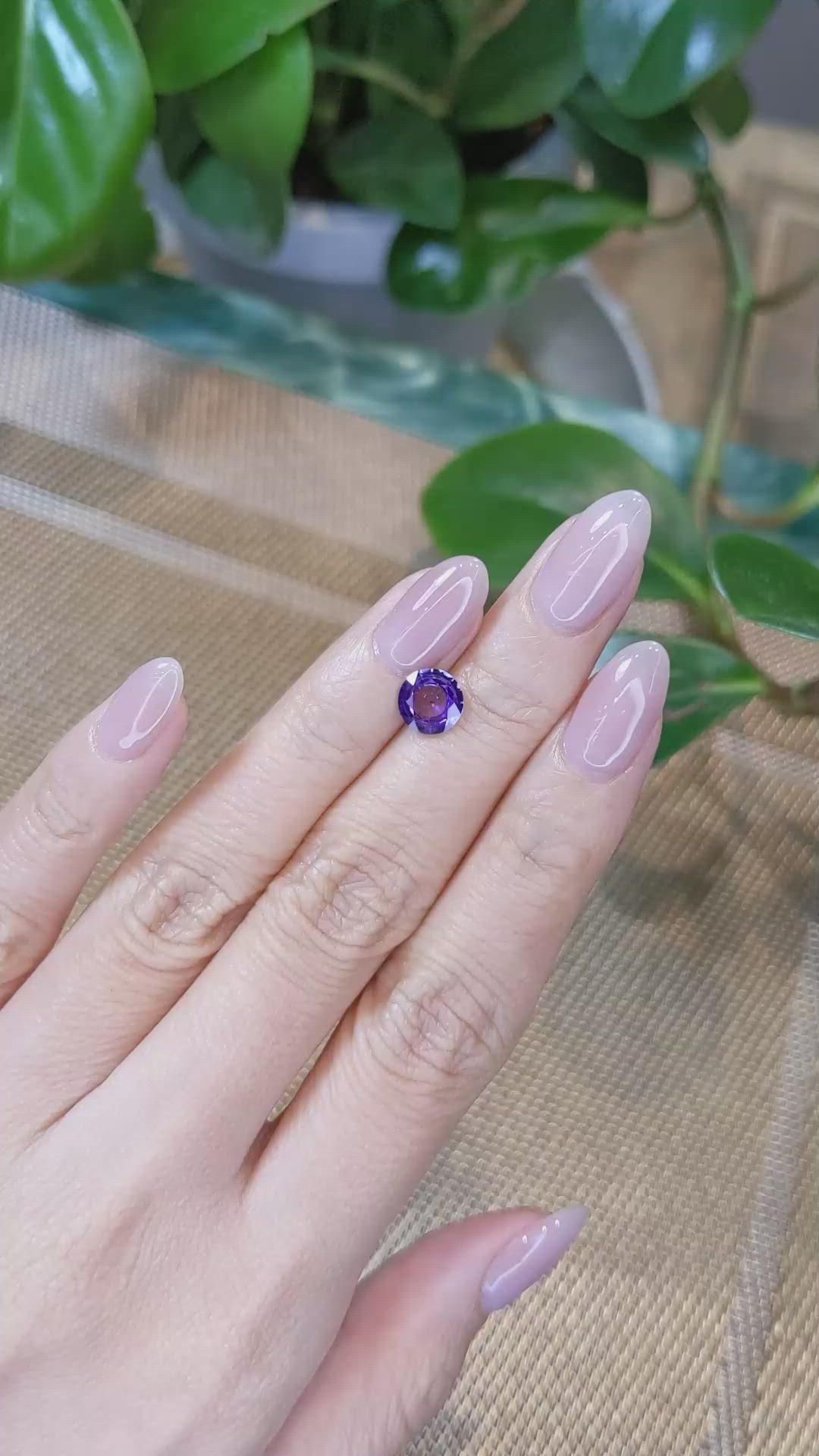 1.36 Ct. Color Change Sapphire from Ceylon (Sri Lanka) Size Video