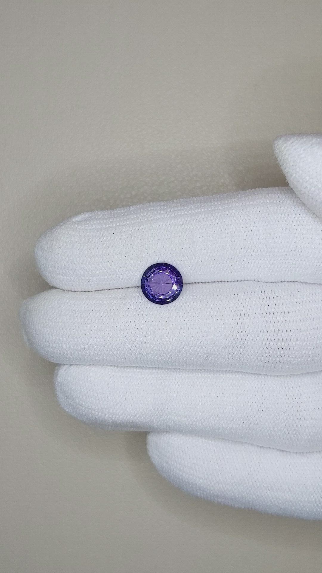 1.36 Ct. Color Change Sapphire from Ceylon (Sri Lanka) Size Video