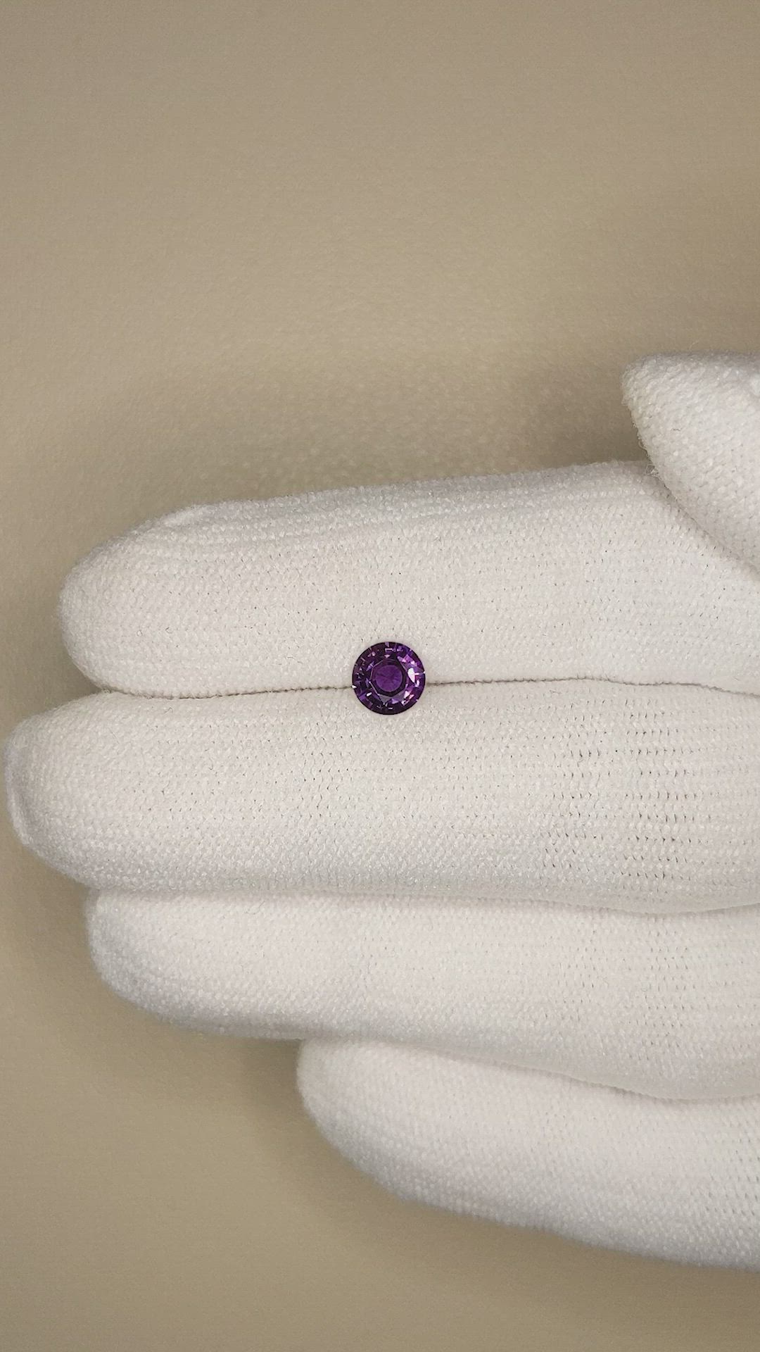 0.61 Ct. Color Change Sapphire from Ceylon (Sri Lanka) Size Video