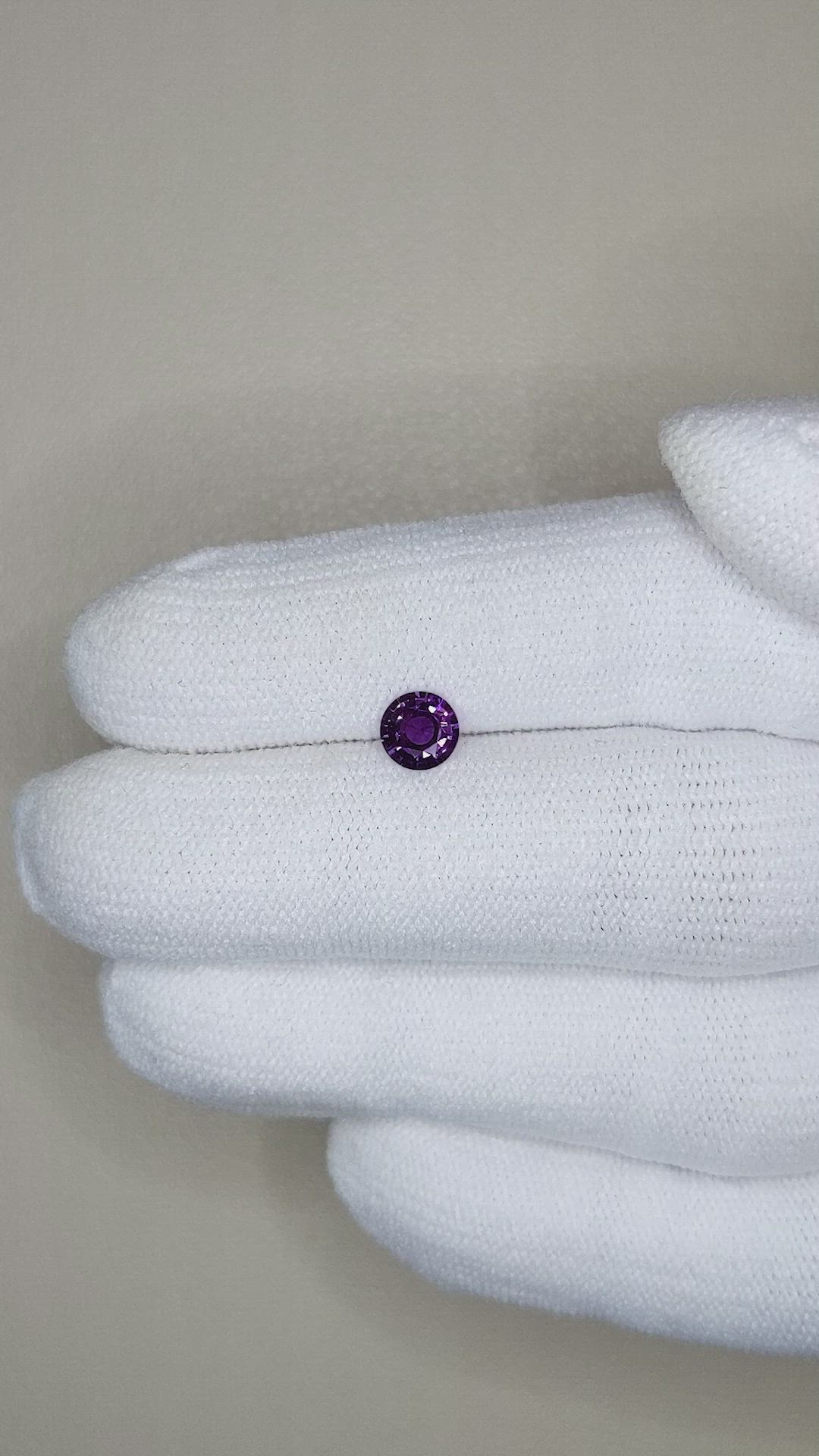 0.61 Ct. Color Change Sapphire from Ceylon (Sri Lanka) Size Video