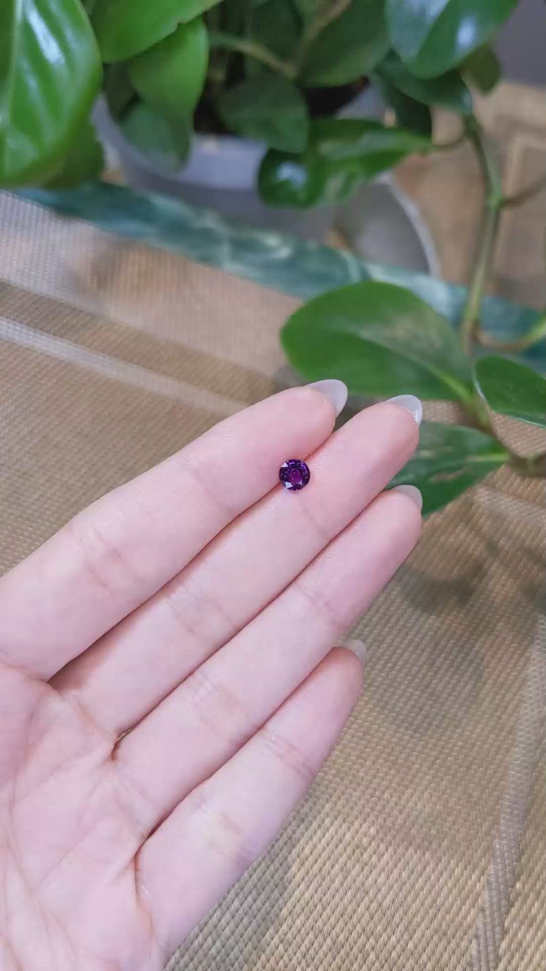 0.61 Ct. Color Change Sapphire from Ceylon (Sri Lanka) Size Video