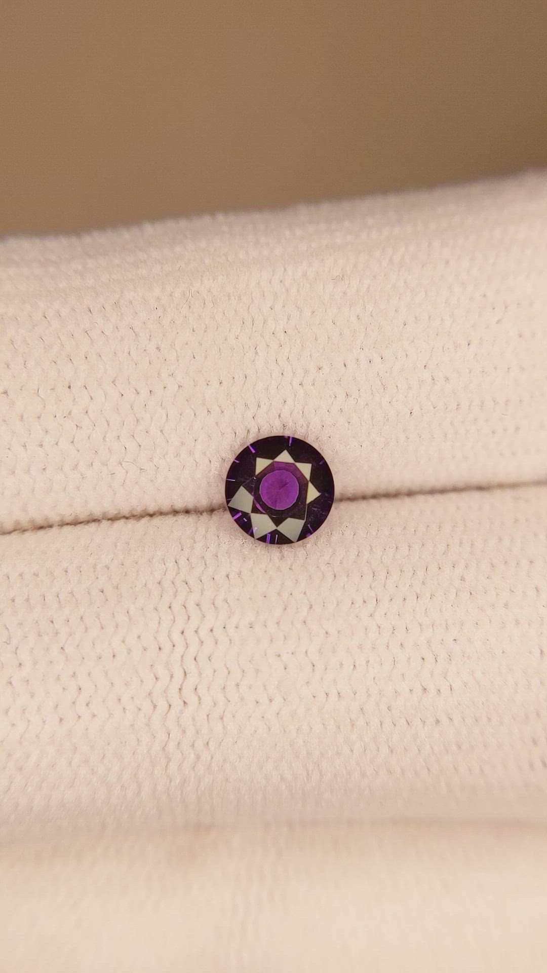 0.61 Ct. Color Change Sapphire from Ceylon (Sri Lanka) Size Video