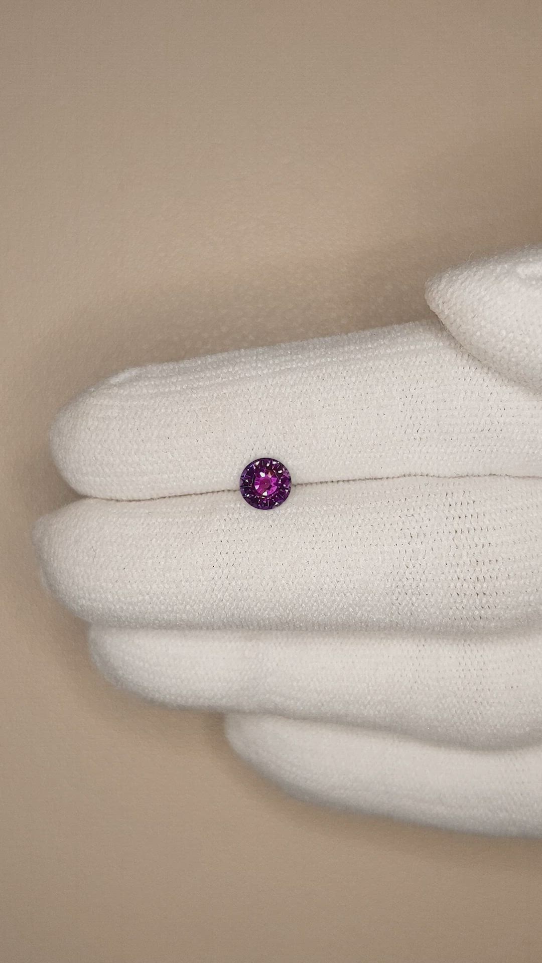 0.75 Ct. Color Change Sapphire from Ceylon (Sri Lanka) Size Video