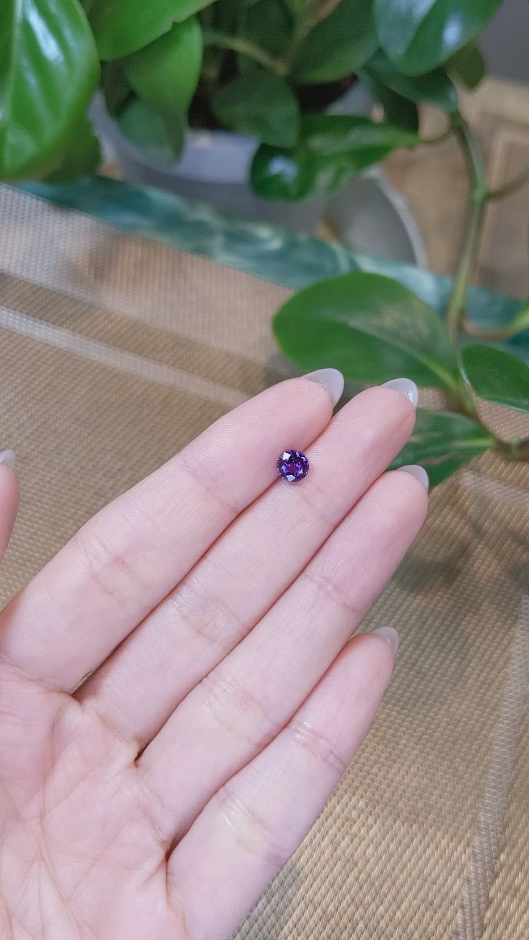 0.75 Ct. Color Change Sapphire from Ceylon (Sri Lanka) Size Video