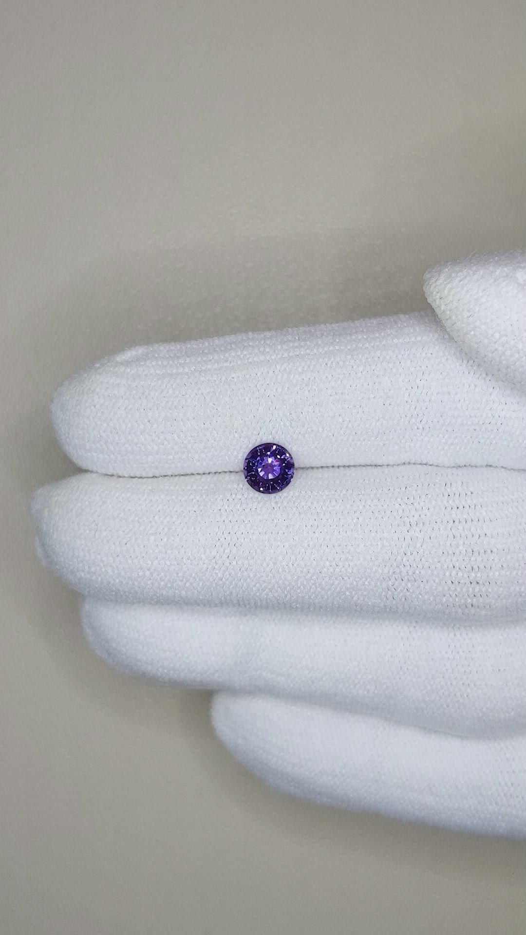 0.75 Ct. Color Change Sapphire from Ceylon (Sri Lanka) Size Video