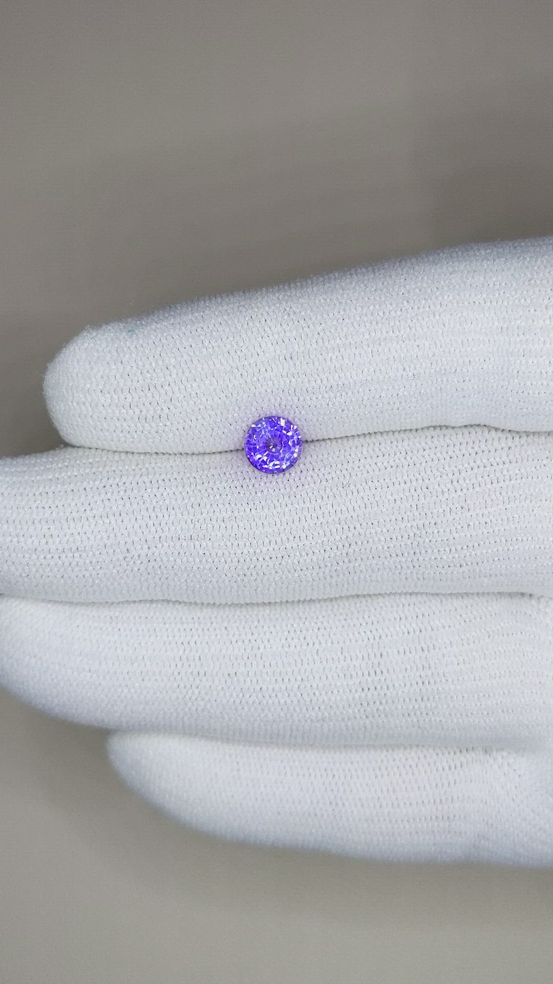 1.03 Ct. Purple Sapphire from Ceylon (Sri Lanka) Size Video