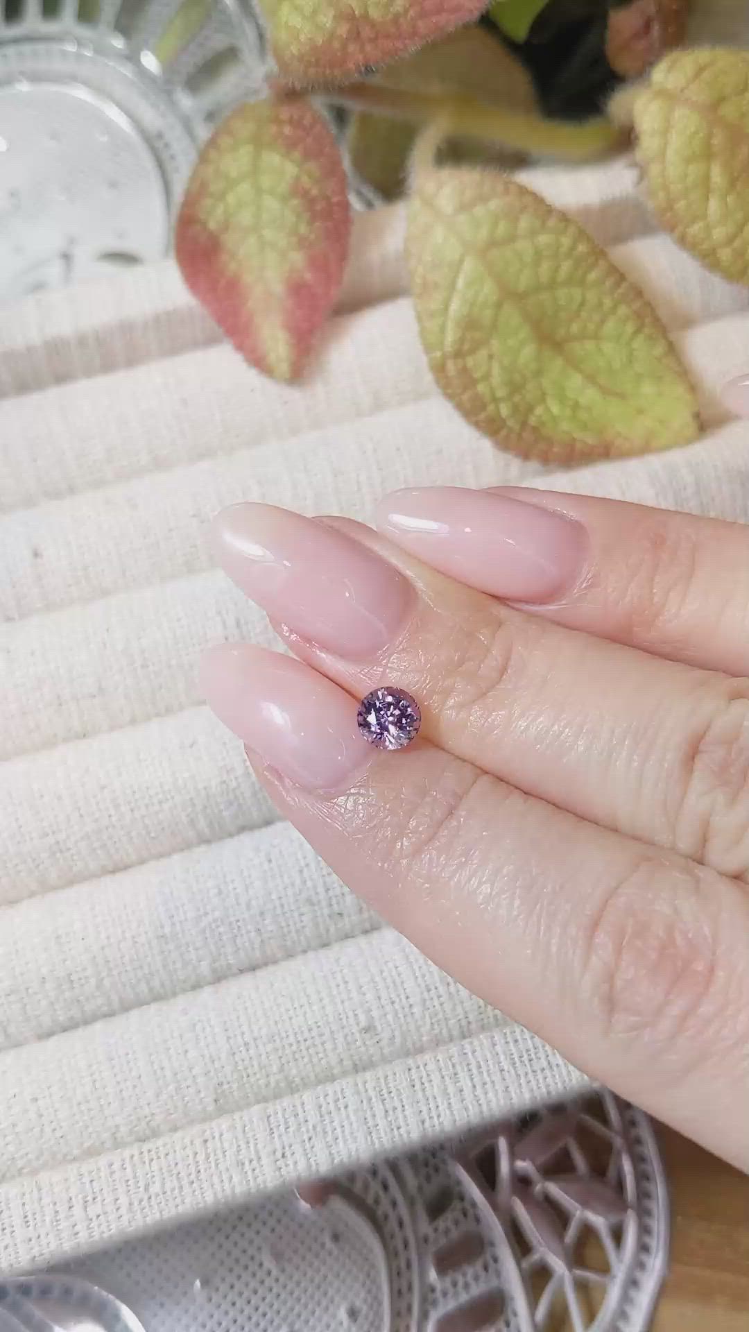 1.05 Ct. Purplish Pink Sapphire from Ceylon (Sri Lanka) Size Video