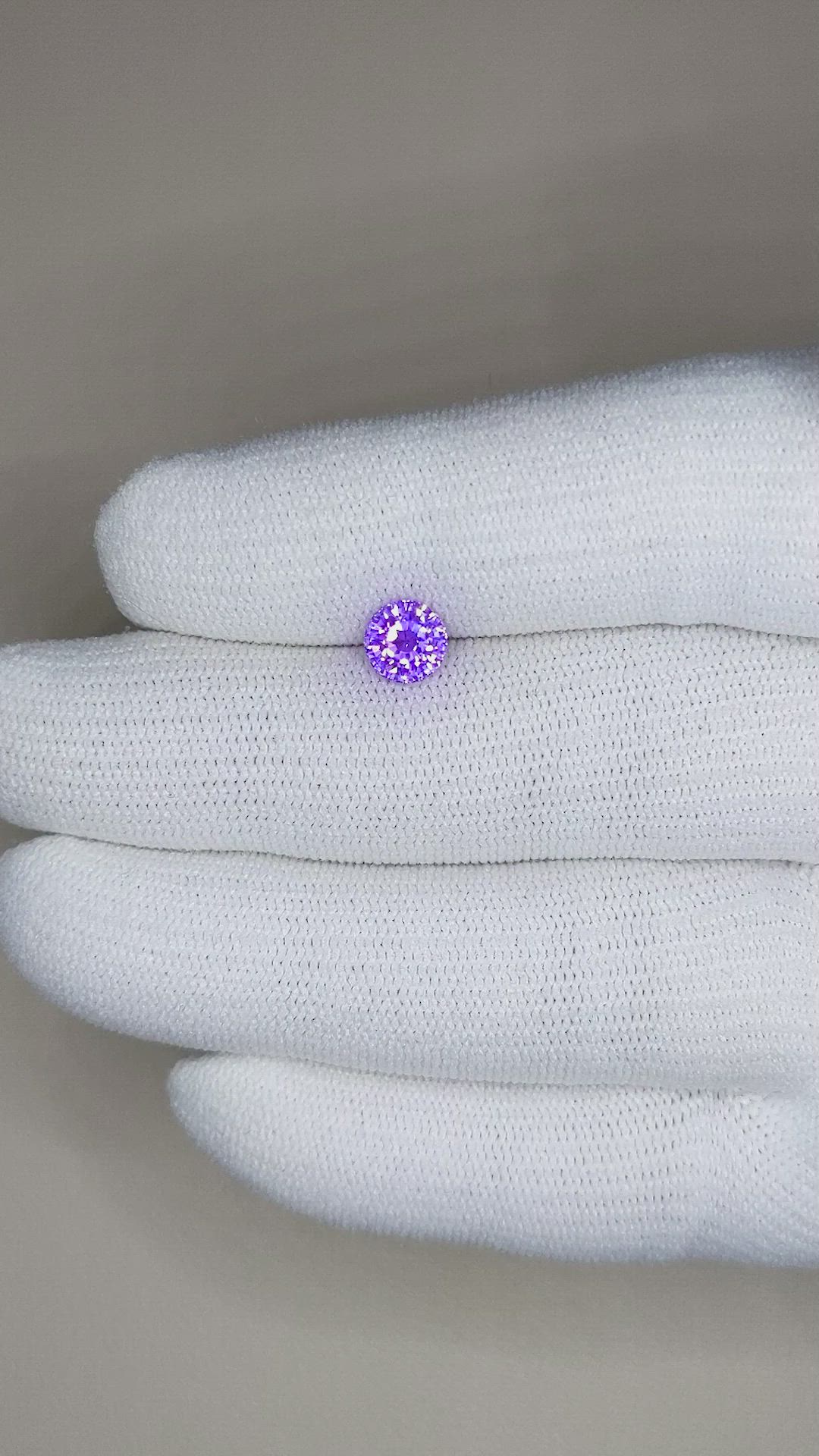 1.15 Ct. Color Change Sapphire from Ceylon (Sri Lanka) Size Video