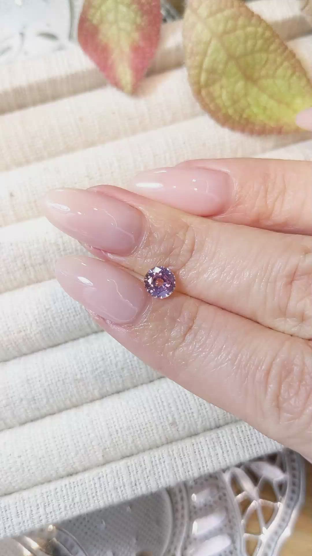 1.09 Ct. Pink Sapphire from Ceylon (Sri Lanka) Size Video