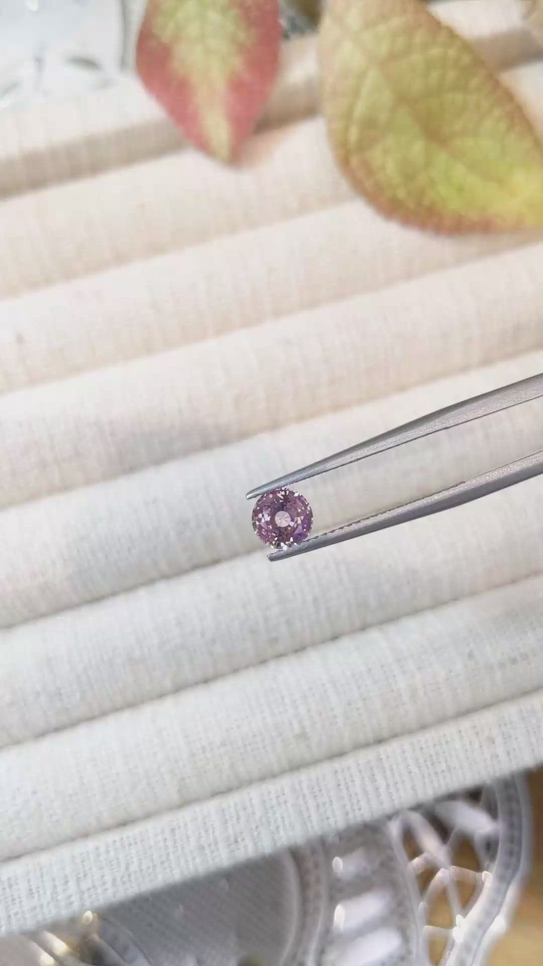 1.09 Ct. Pink Sapphire from Ceylon (Sri Lanka) Size Video