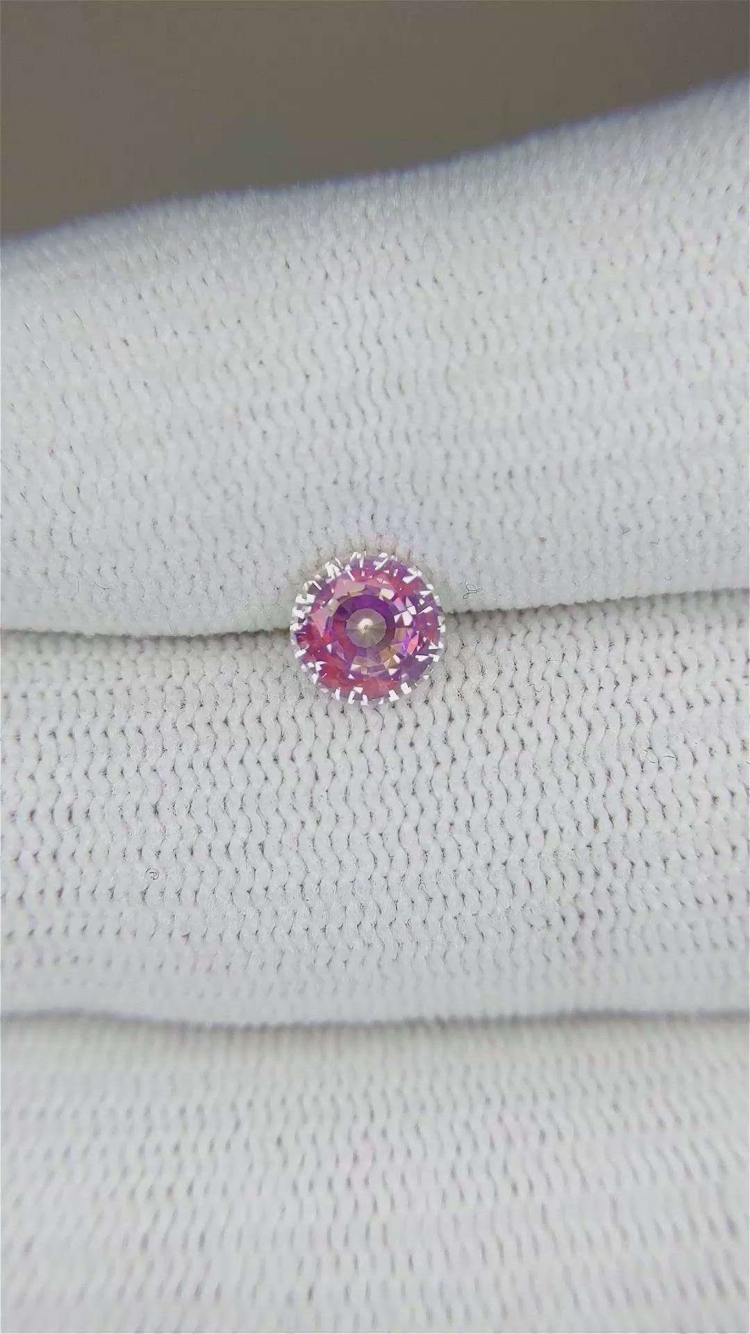 1.09 Ct. Pink Sapphire from Ceylon (Sri Lanka) Size Video