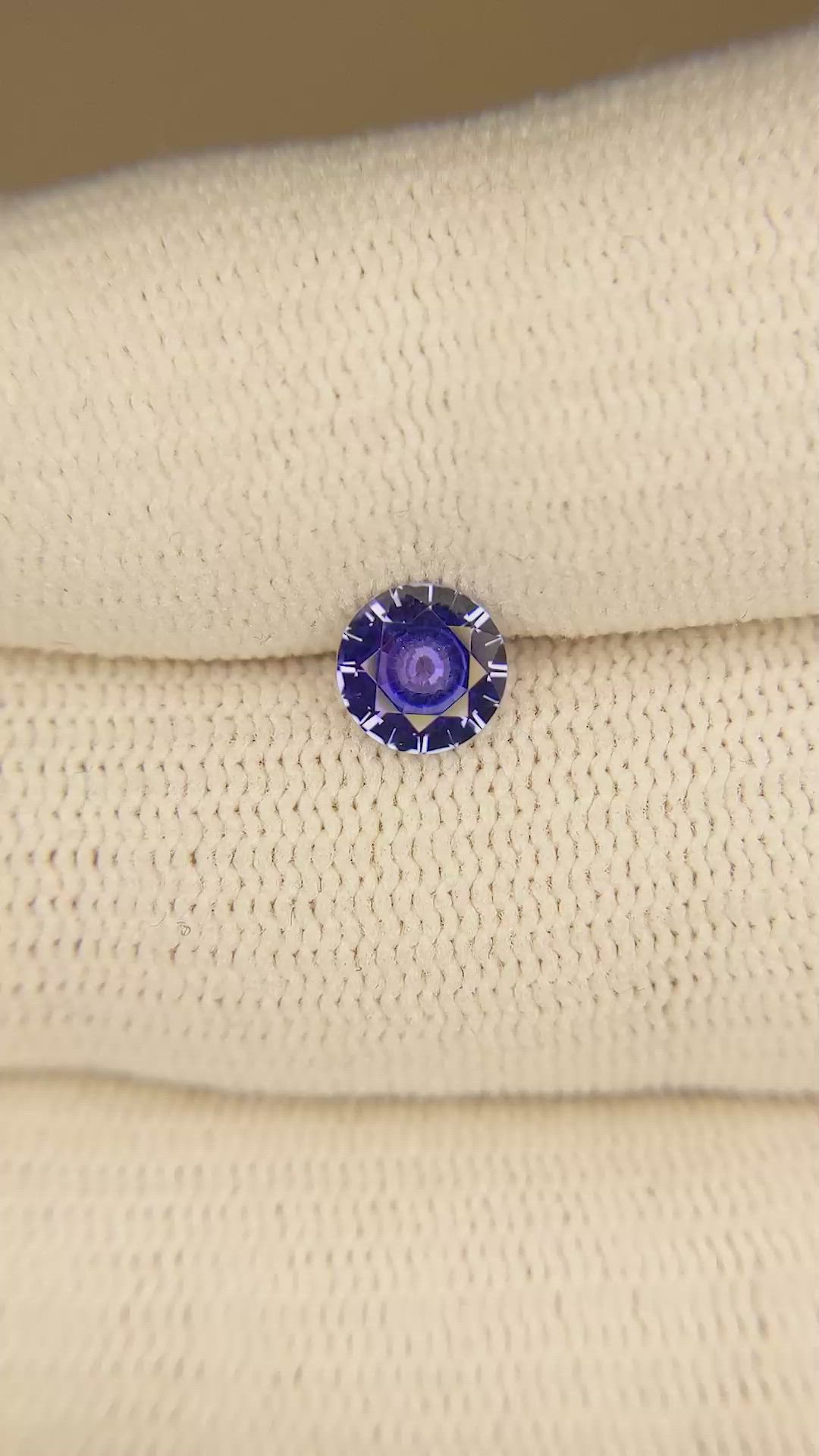 0.72 Ct. Color Change Sapphire from Ceylon (Sri Lanka) Size Video