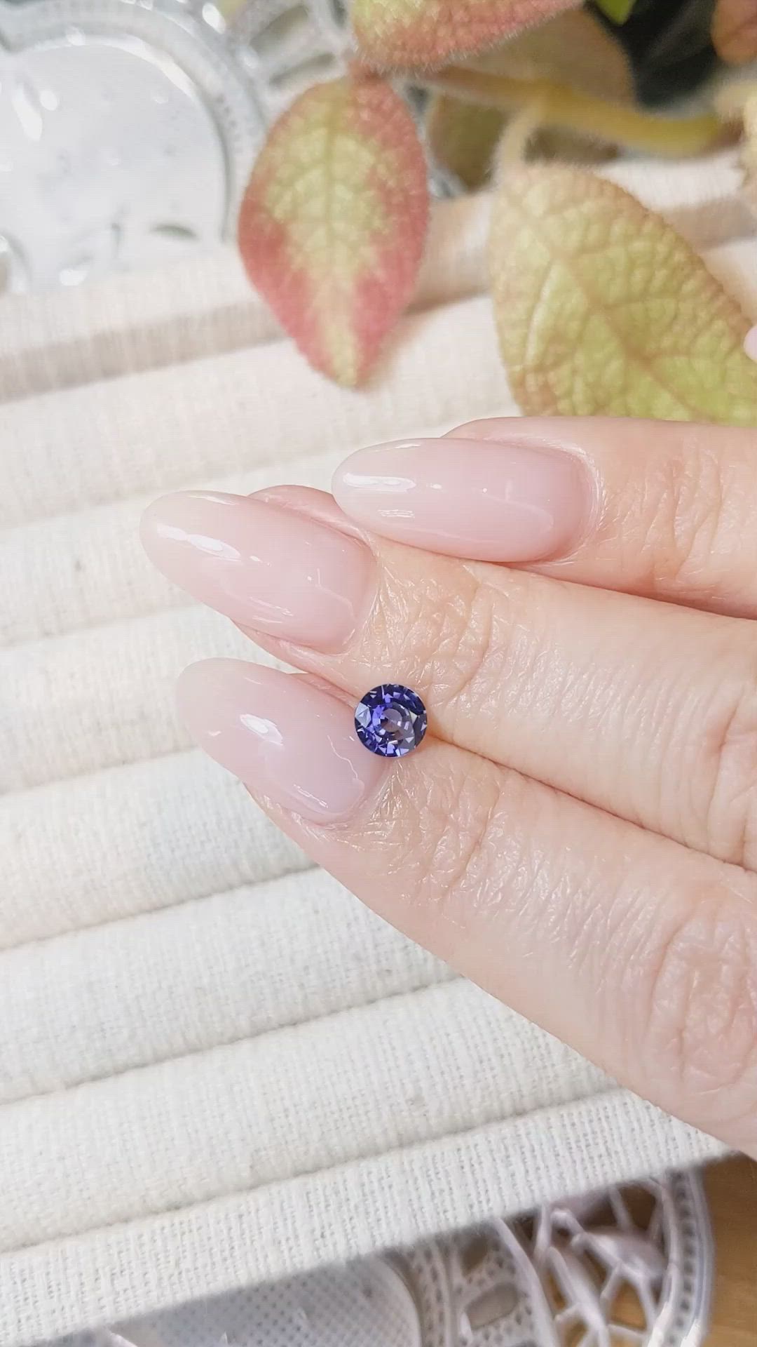 0.72 Ct. Color Change Sapphire from Ceylon (Sri Lanka) Size Video