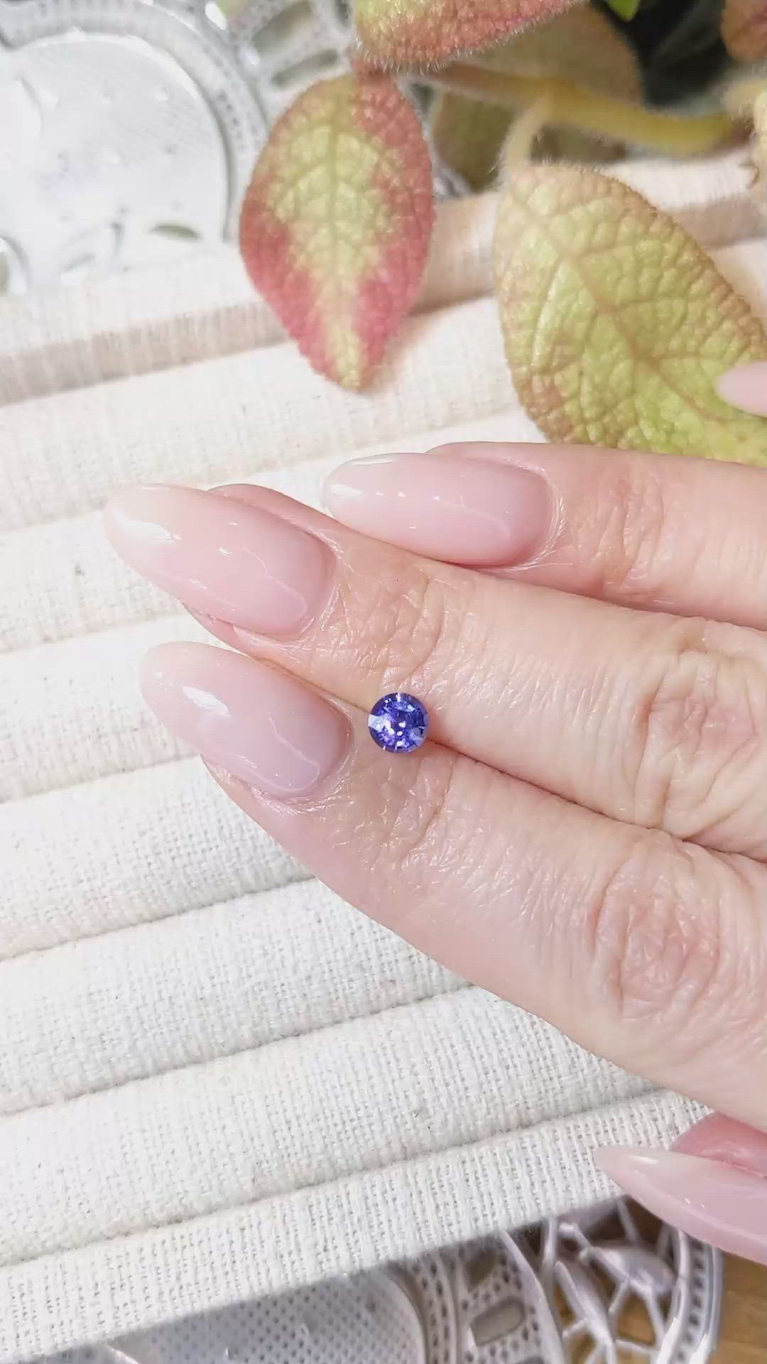 0.61 Ct. Color Change Sapphire from Ceylon (Sri Lanka) Size Video