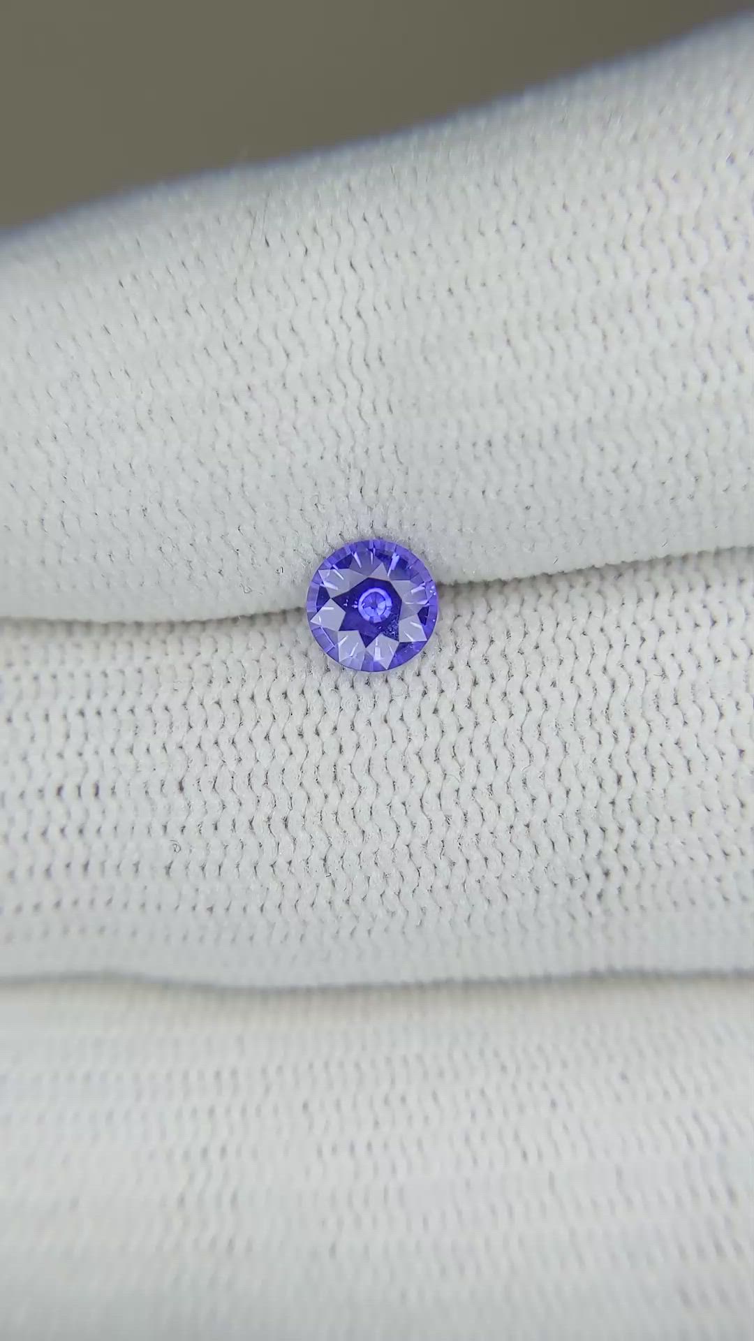 0.61 Ct. Color Change Sapphire from Ceylon (Sri Lanka) Size Video