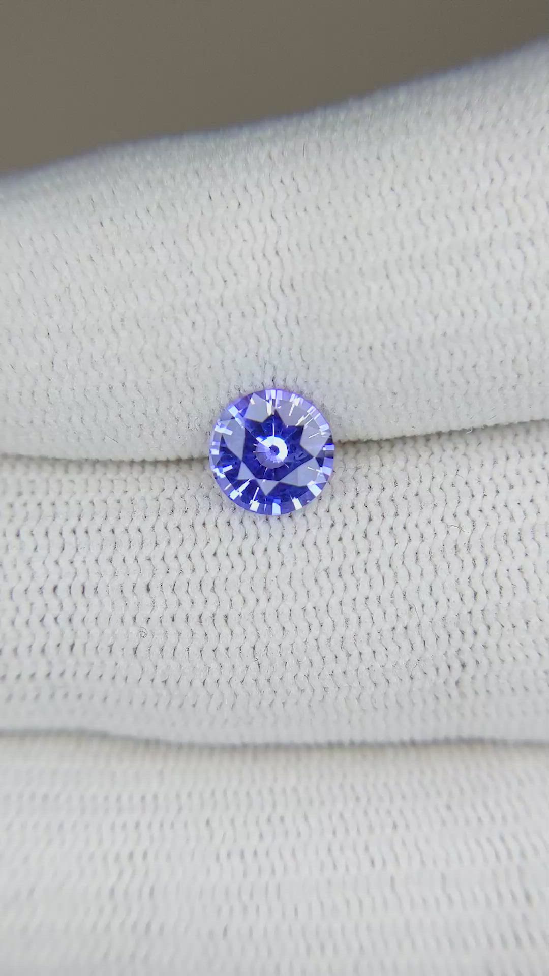 1.09 Ct. Purplish Blue Sapphire from Ceylon (Sri Lanka) Size Video