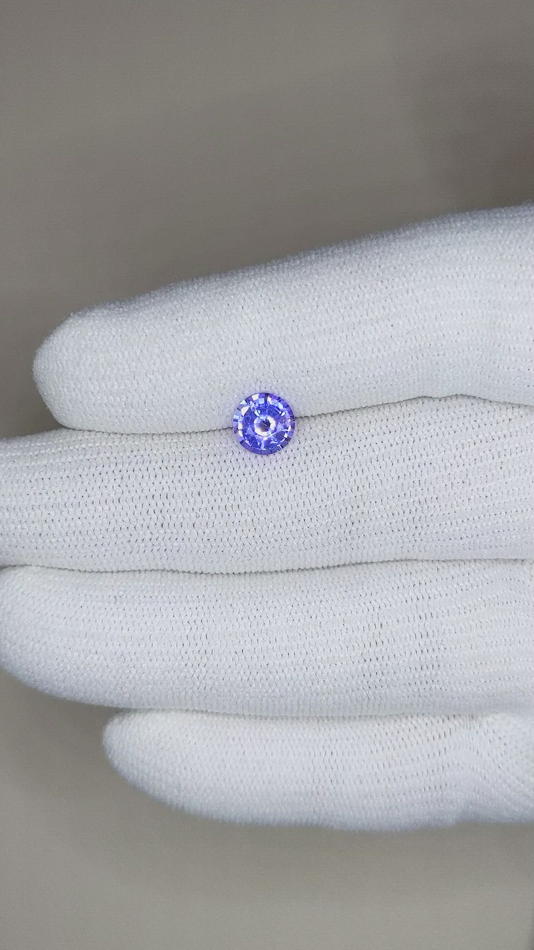 1.09 Ct. Purplish Blue Sapphire from Ceylon (Sri Lanka) Size Video