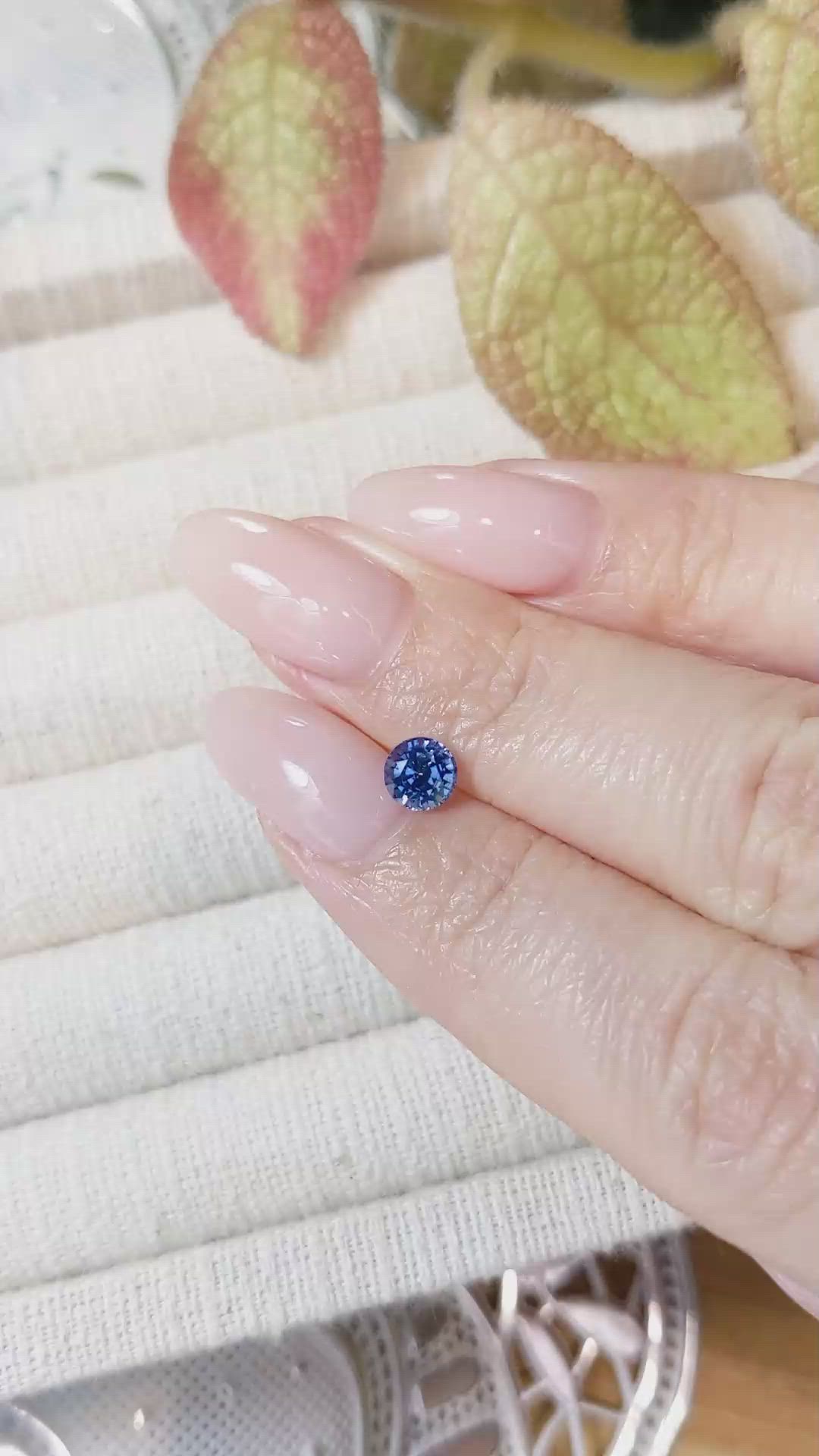 0.88 Ct. Blue Sapphire from Ceylon (Sri Lanka) Size Video