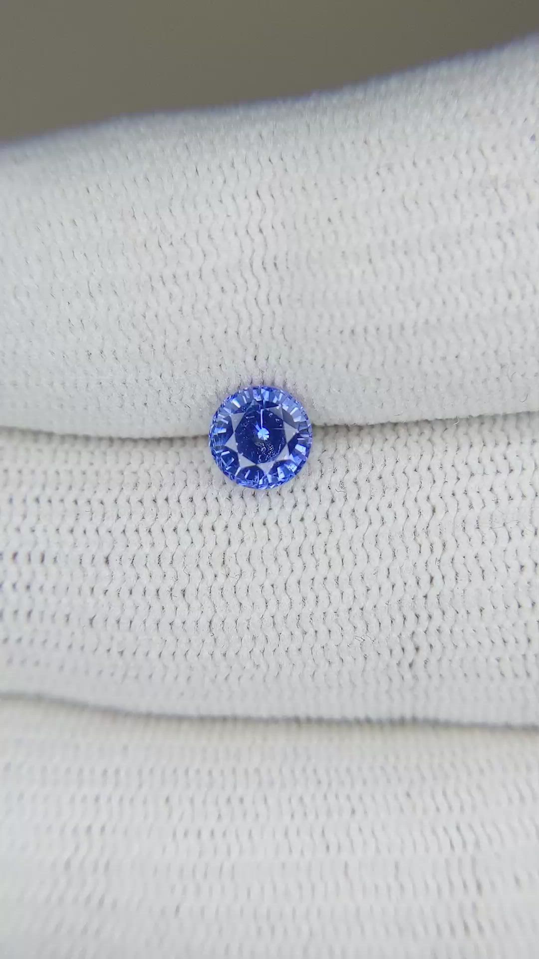 0.88 Ct. Blue Sapphire from Ceylon (Sri Lanka) Size Video