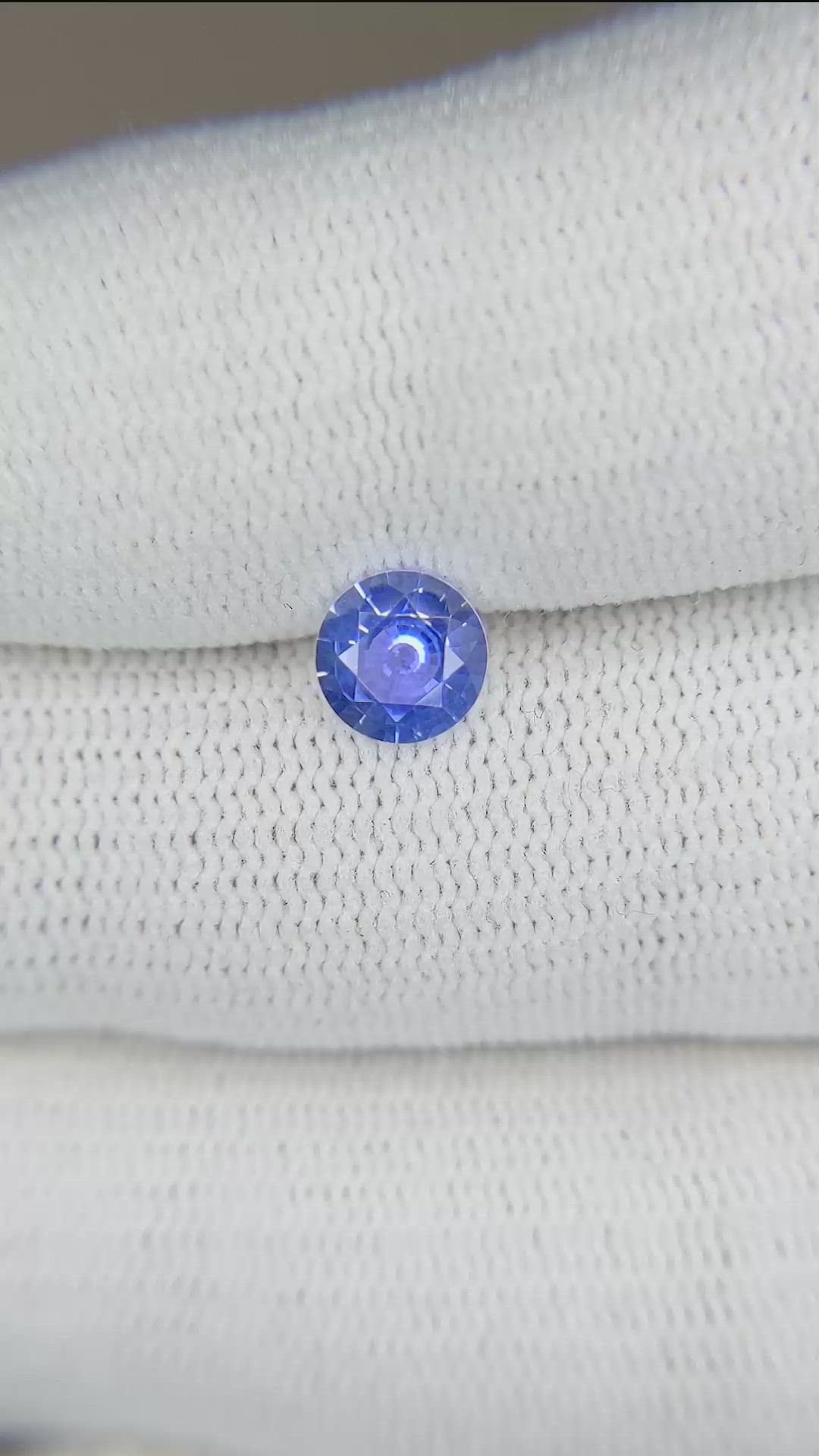 0.80 Ct. Blue Sapphire from Ceylon (Sri Lanka) Size Video