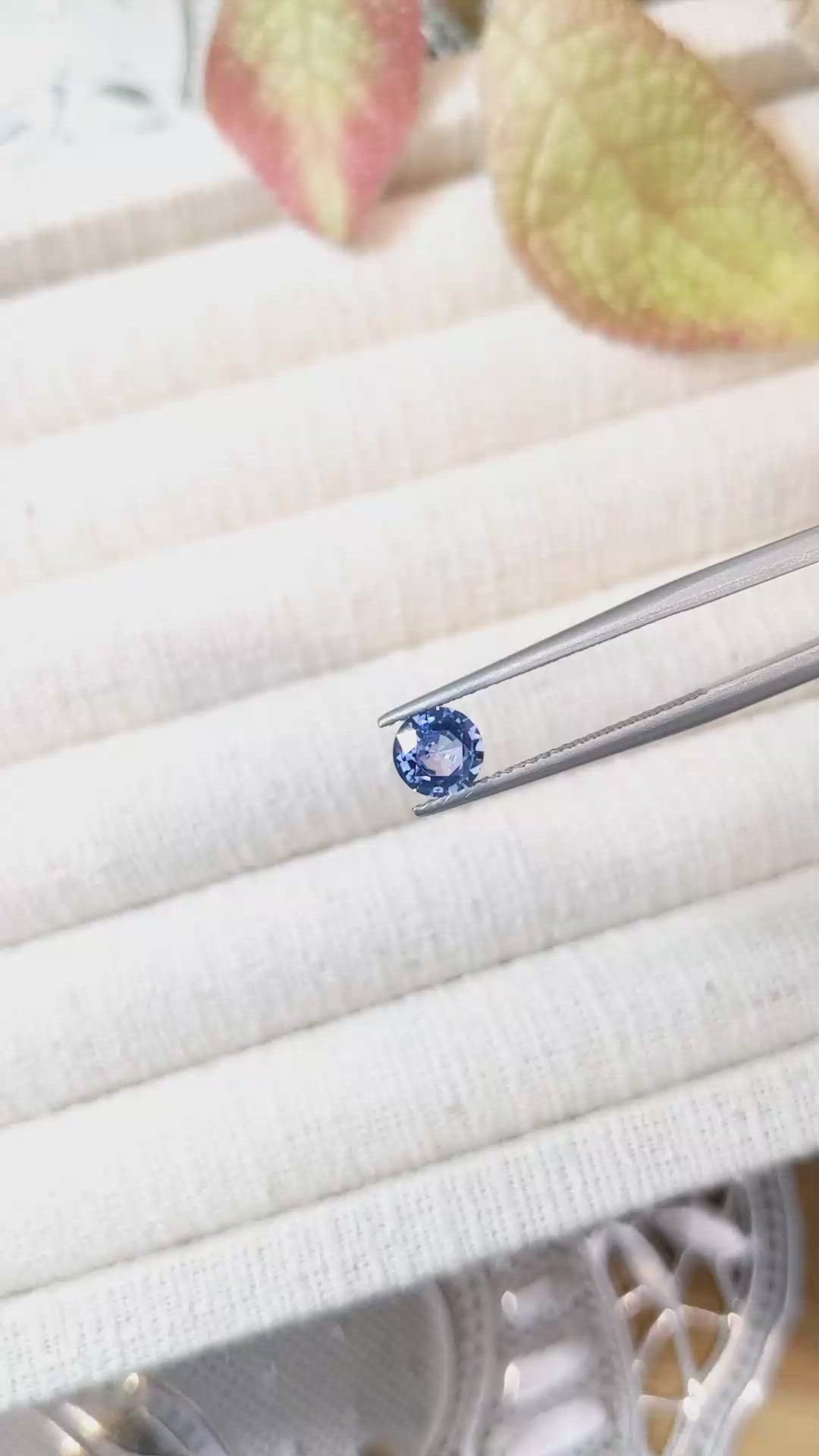 0.80 Ct. Blue Sapphire from Ceylon (Sri Lanka) Size Video