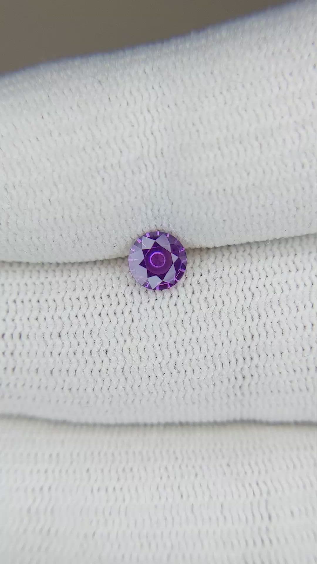 0.52 Ct. Color Change Sapphire from Ceylon (Sri Lanka) Size Video