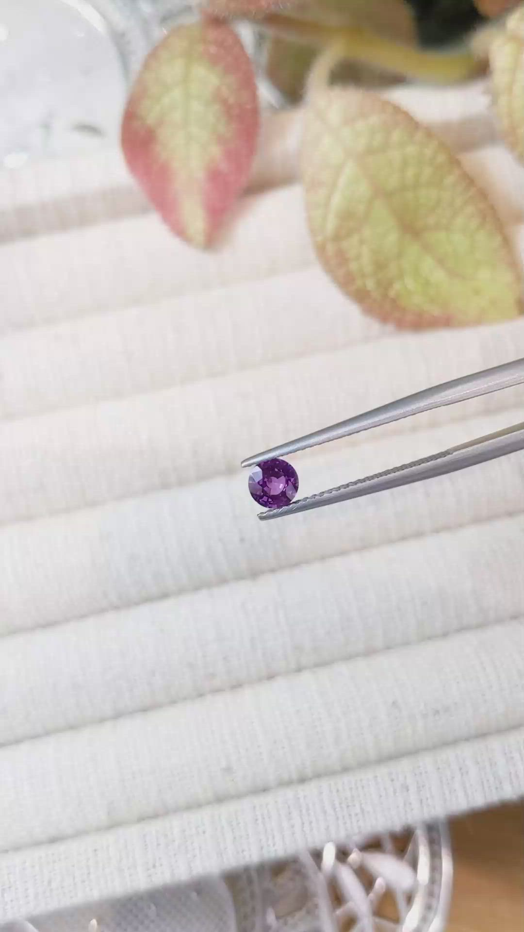 0.52 Ct. Color Change Sapphire from Ceylon (Sri Lanka) Size Video