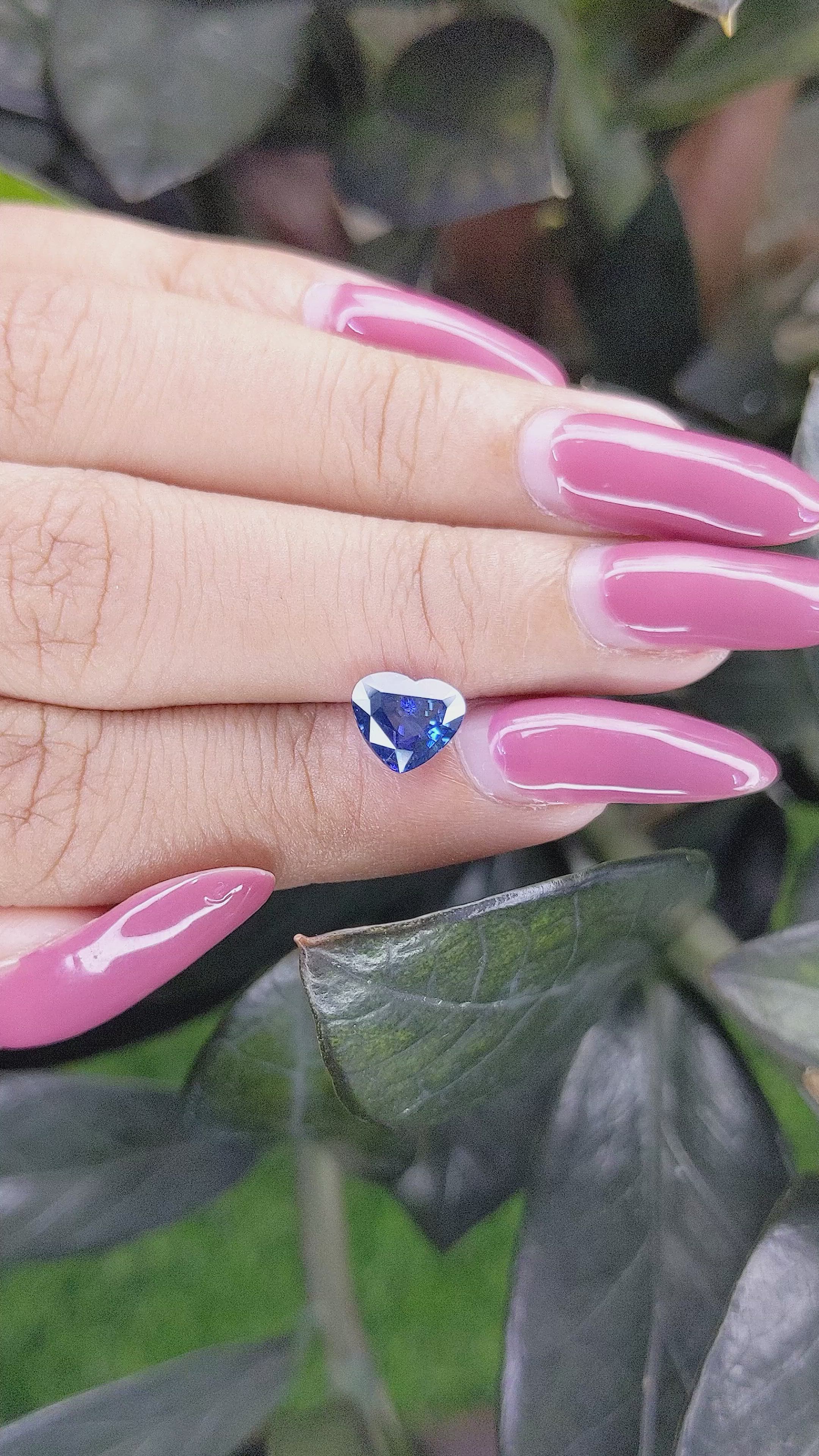 2.06 Ct. Blue Sapphire from Ceylon (Sri Lanka) Size Video