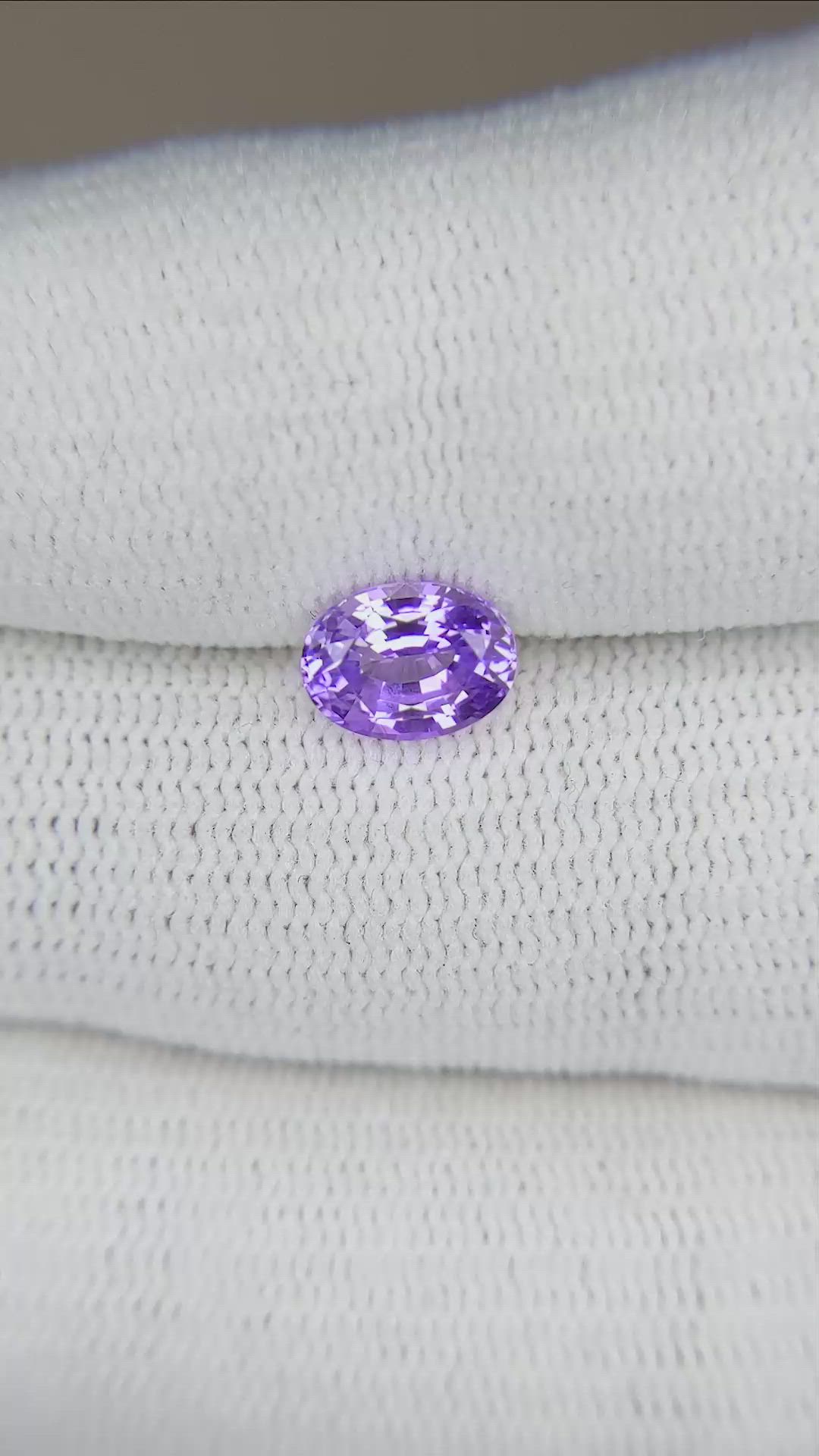 1.26 Ct. Purple Sapphire from Ceylon (Sri Lanka) Size Video