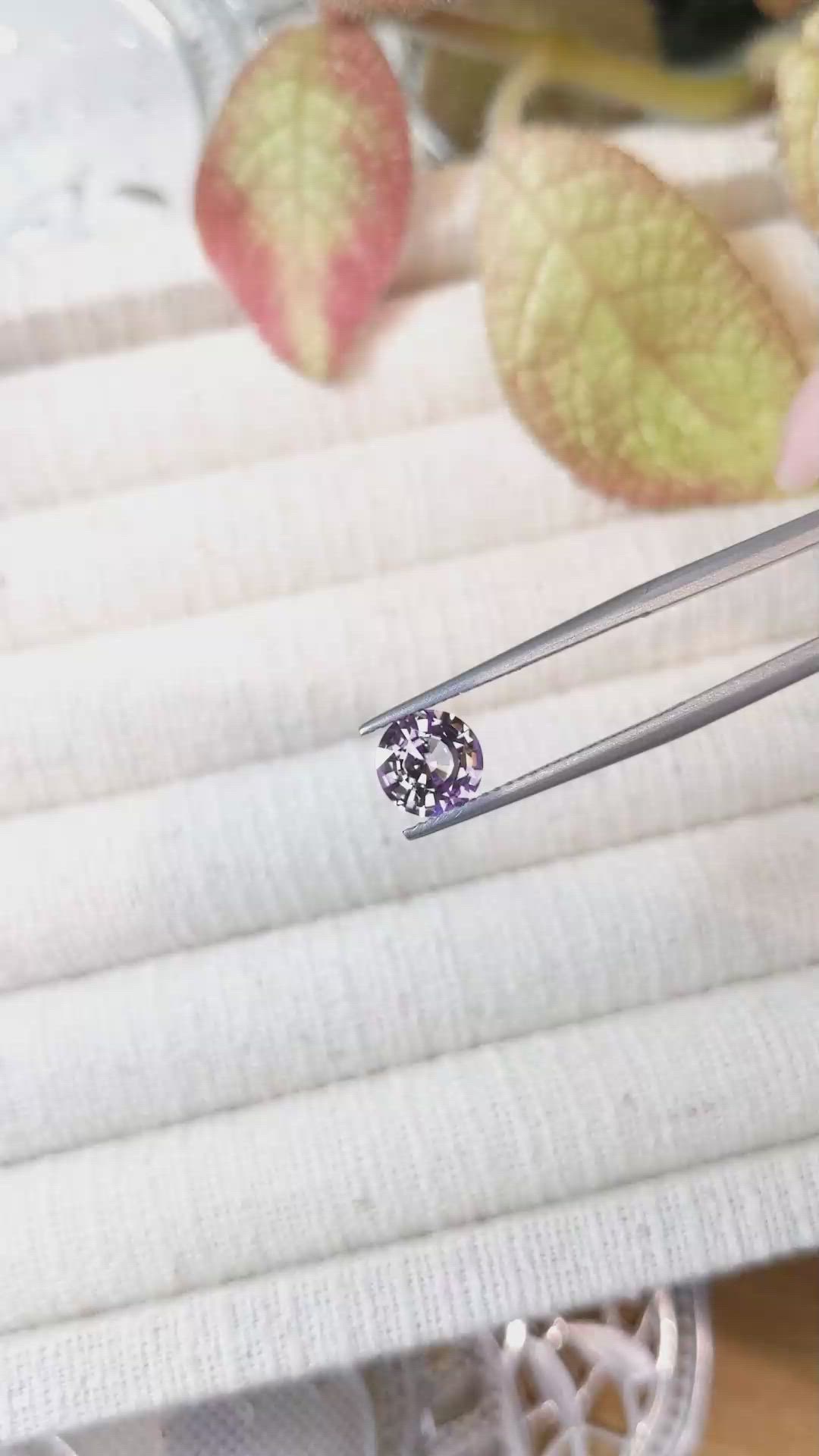 1.37 Ct. Peach Sapphire from Ceylon (Sri Lanka) Size Video