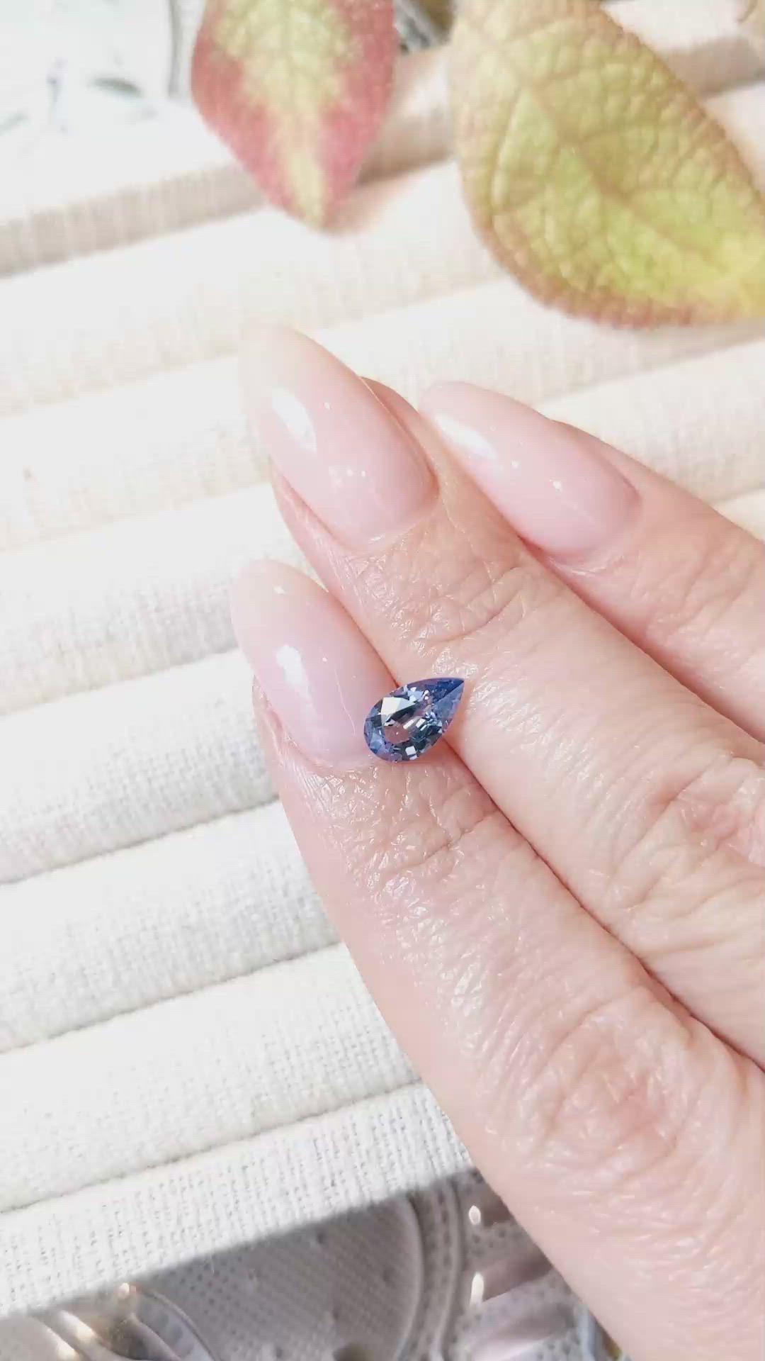 1.09 Ct. Blue Sapphire from Ceylon (Sri Lanka) Size Video