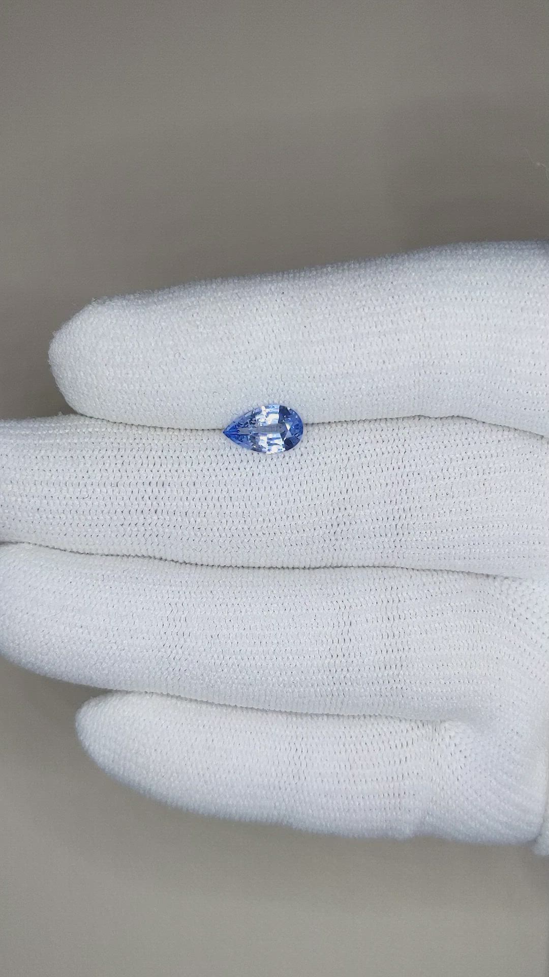 1.09 Ct. Blue Sapphire from Ceylon (Sri Lanka) Size Video