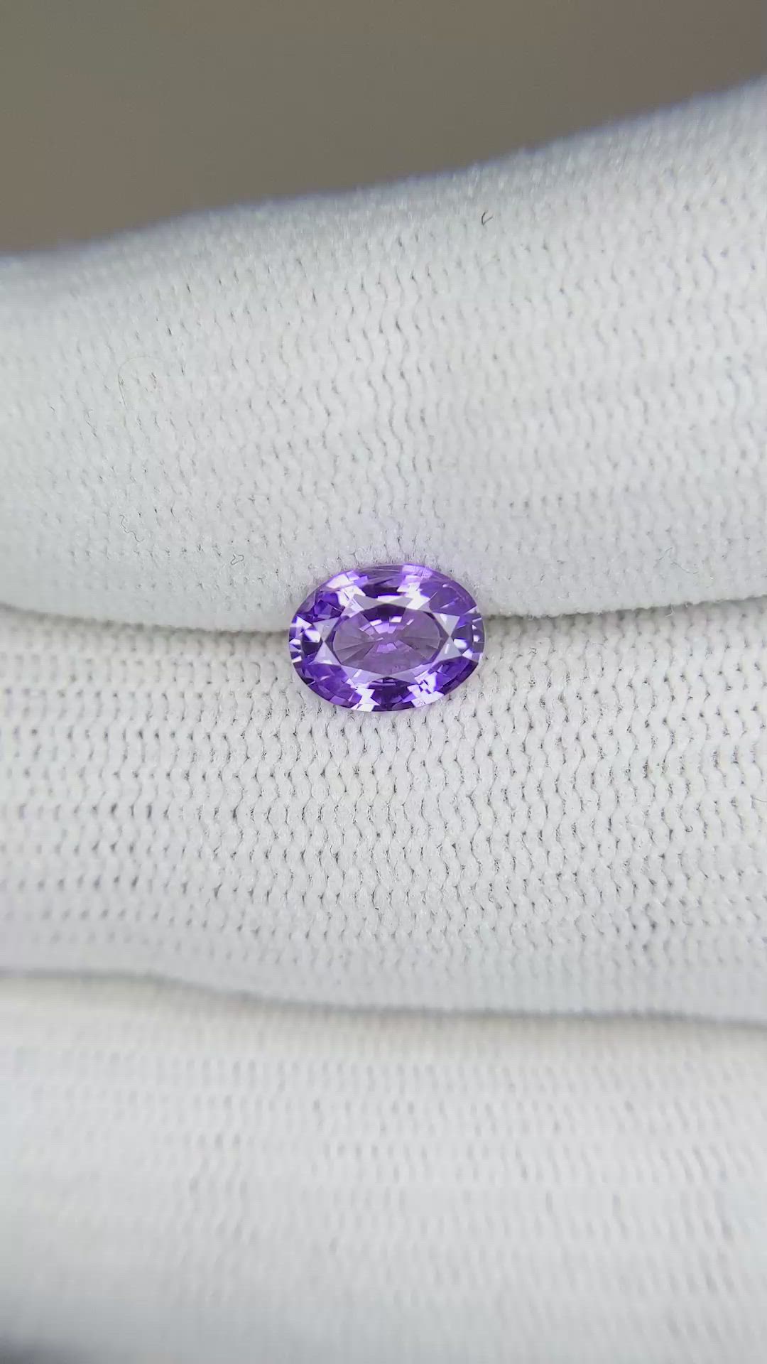 1.10 Ct. Purple Sapphire from Ceylon (Sri Lanka) Size Video