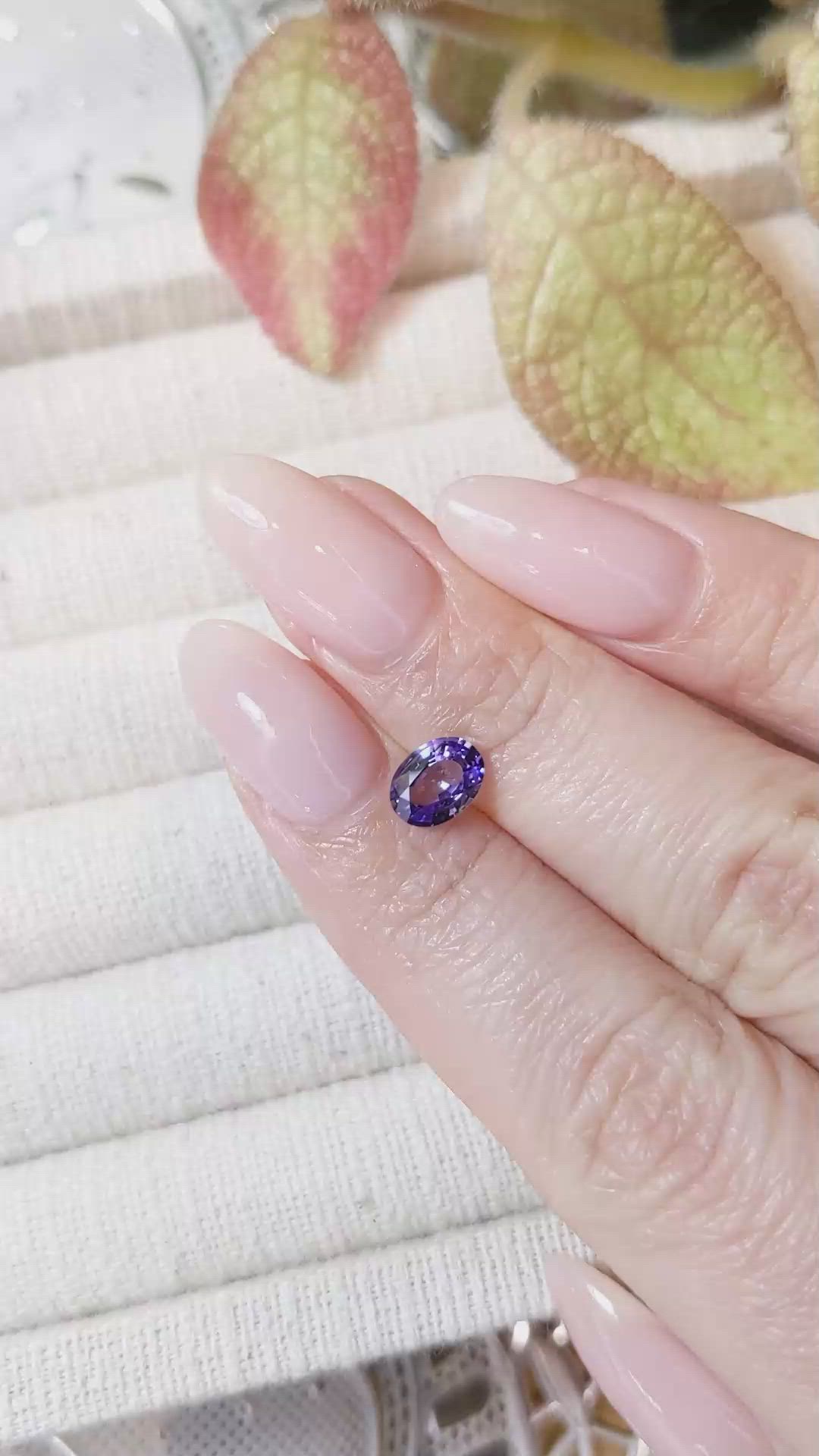 1.10 Ct. Purple Sapphire from Ceylon (Sri Lanka) Size Video