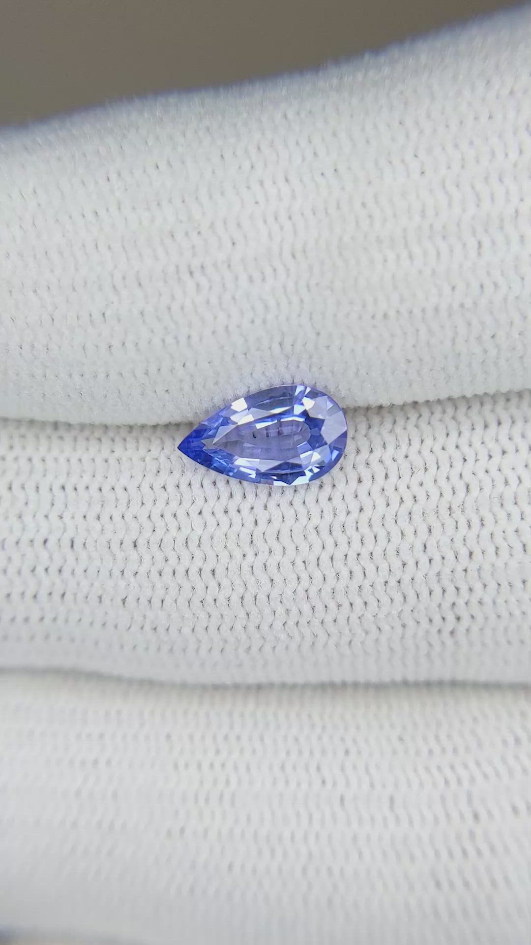 1.02 Ct. Blue Sapphire from Ceylon (Sri Lanka) Size Video