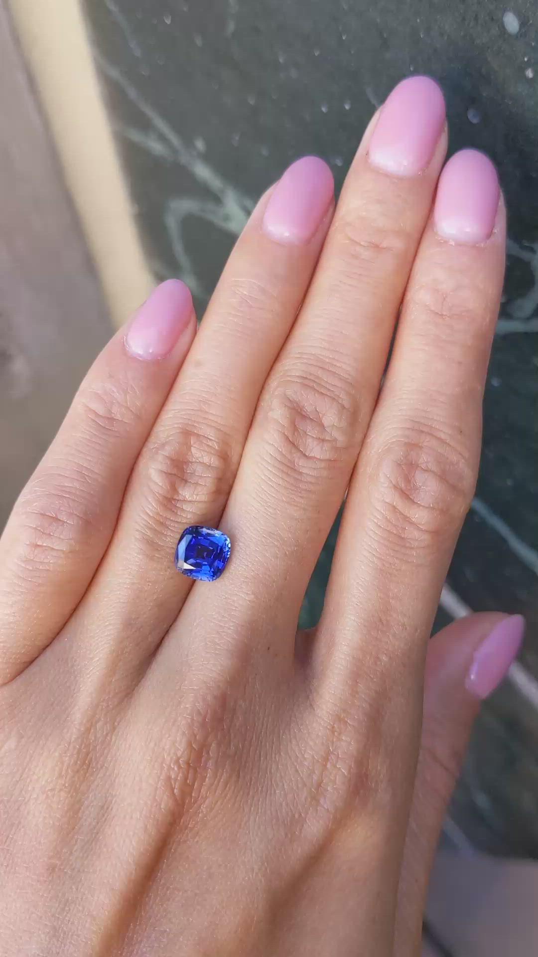 2.40 Ct. Blue Sapphire from Ceylon (Sri Lanka) Size Video