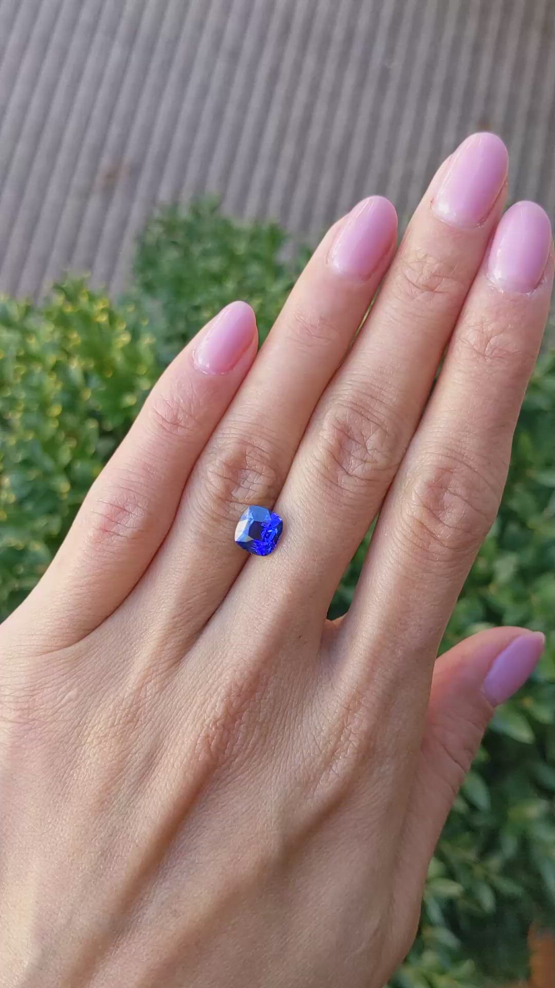 2.03 Ct. Blue Sapphire from Ceylon (Sri Lanka) Size Video