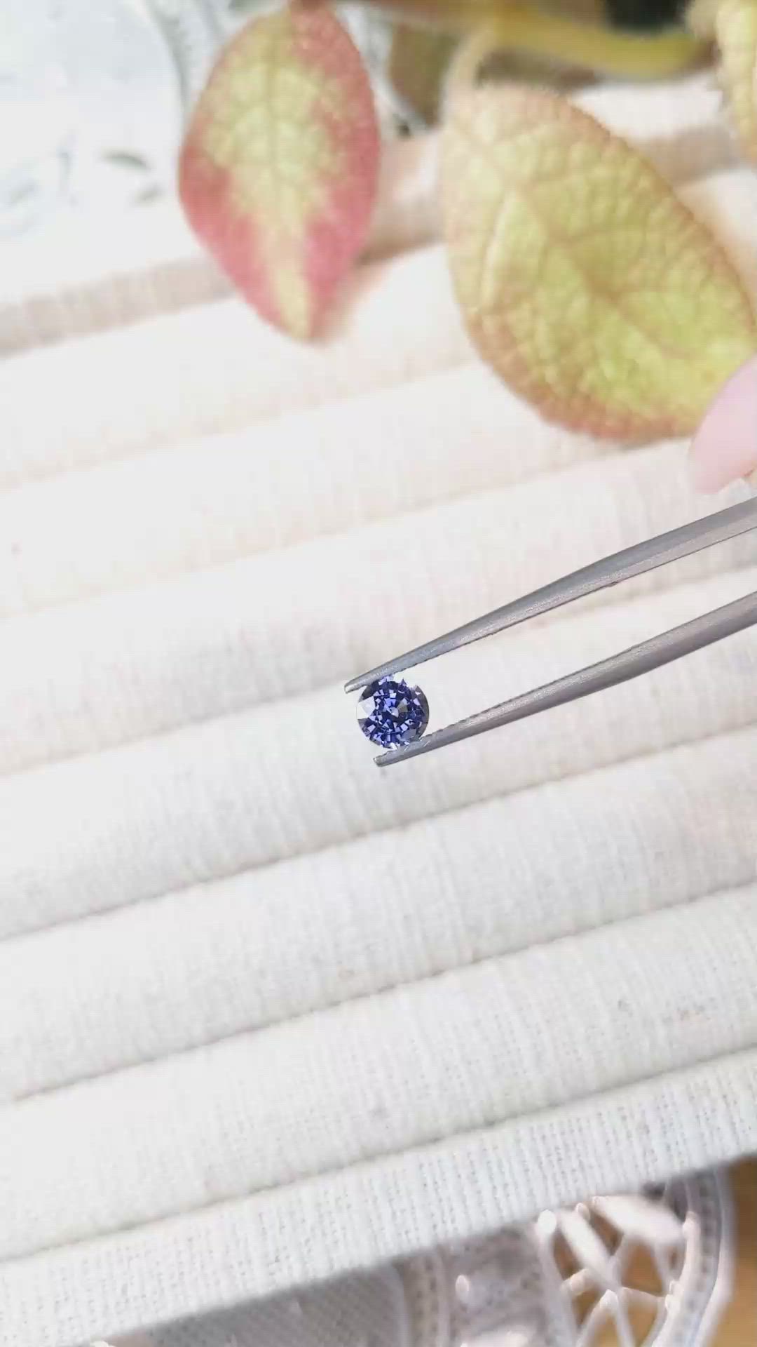 0.64 Ct. Blue Sapphire from Ceylon (Sri Lanka) Size Video